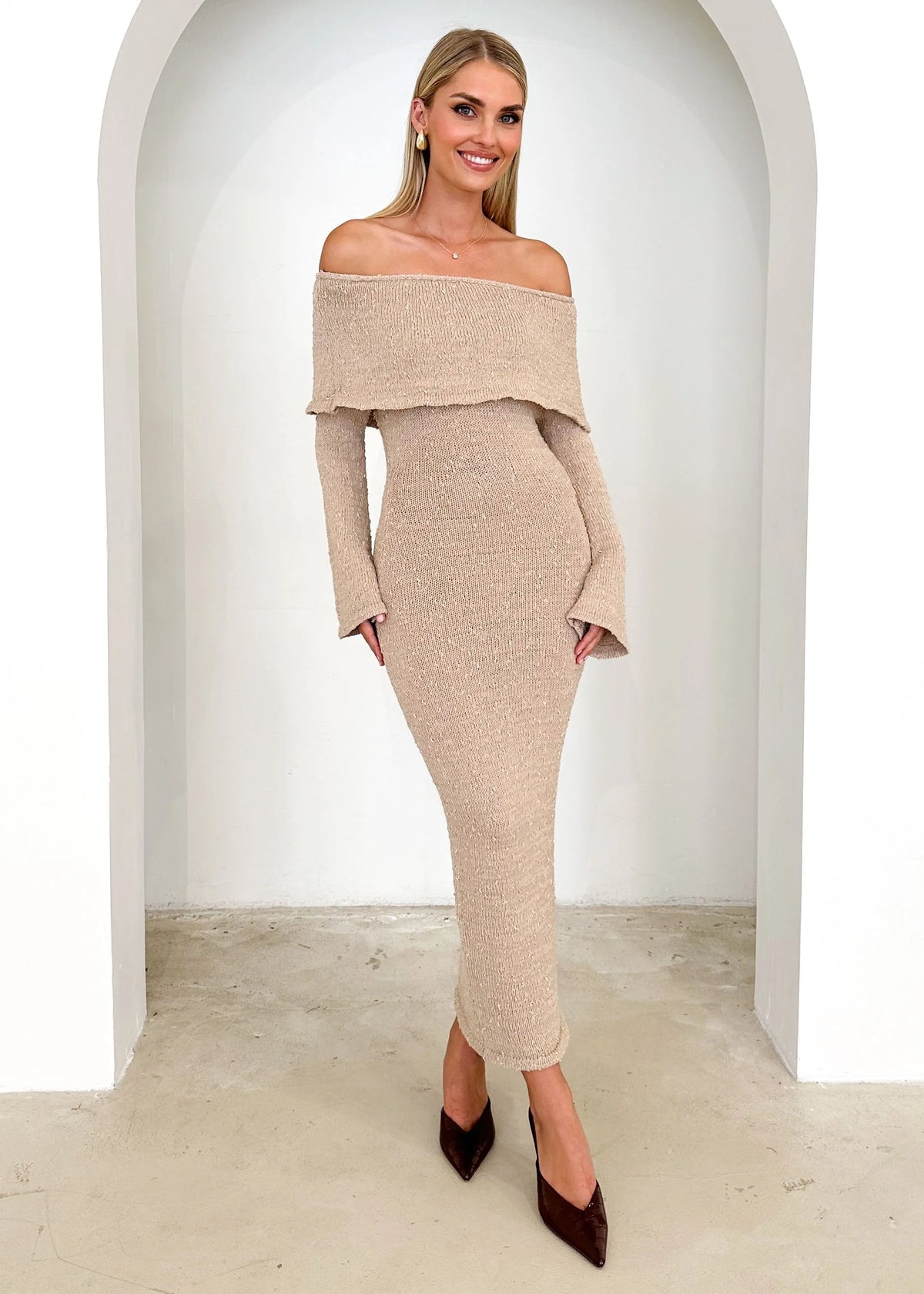 ANDY MAXI DRESS - BEIGE