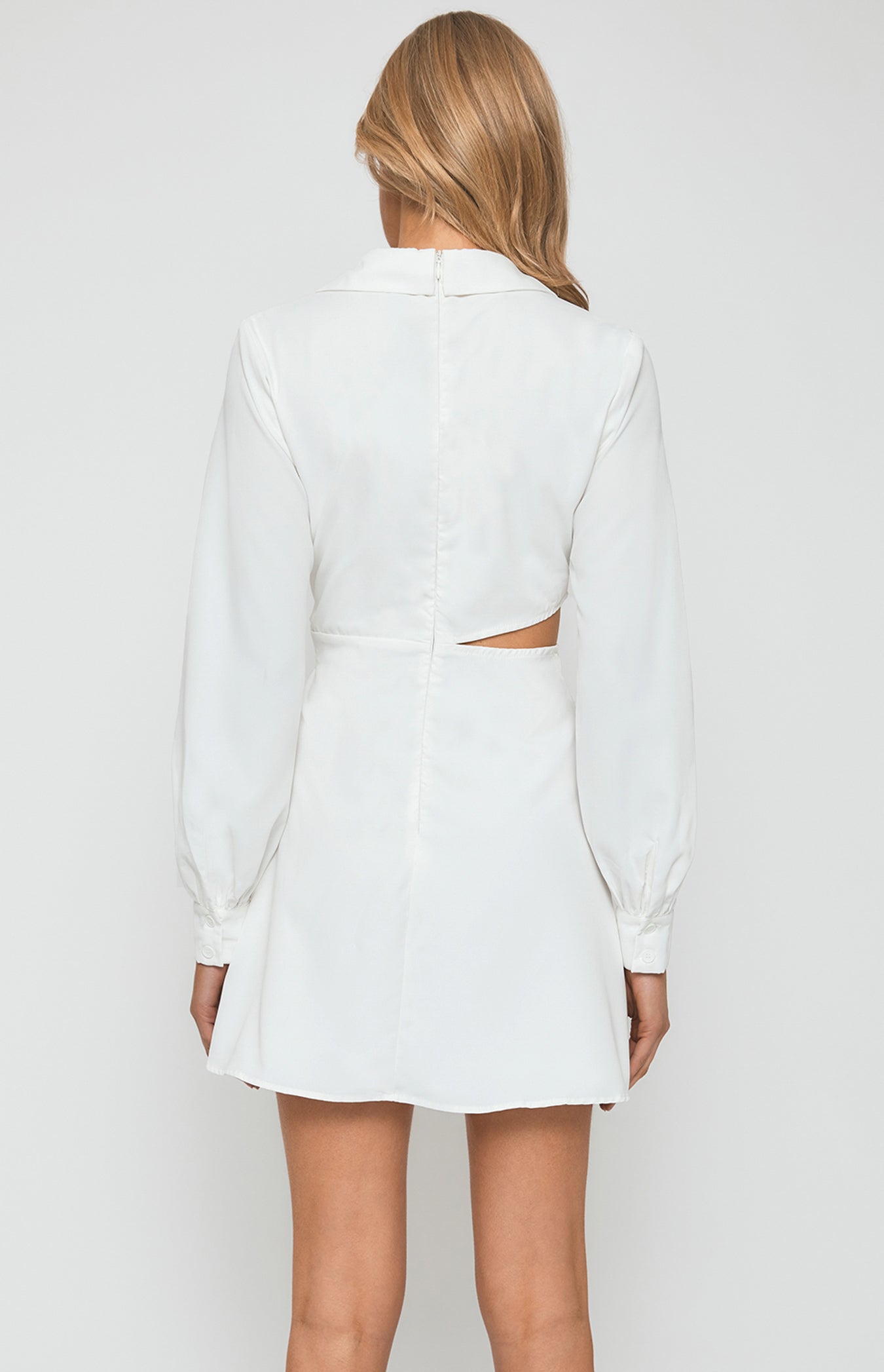 SASS MINI DRESS -WHITE