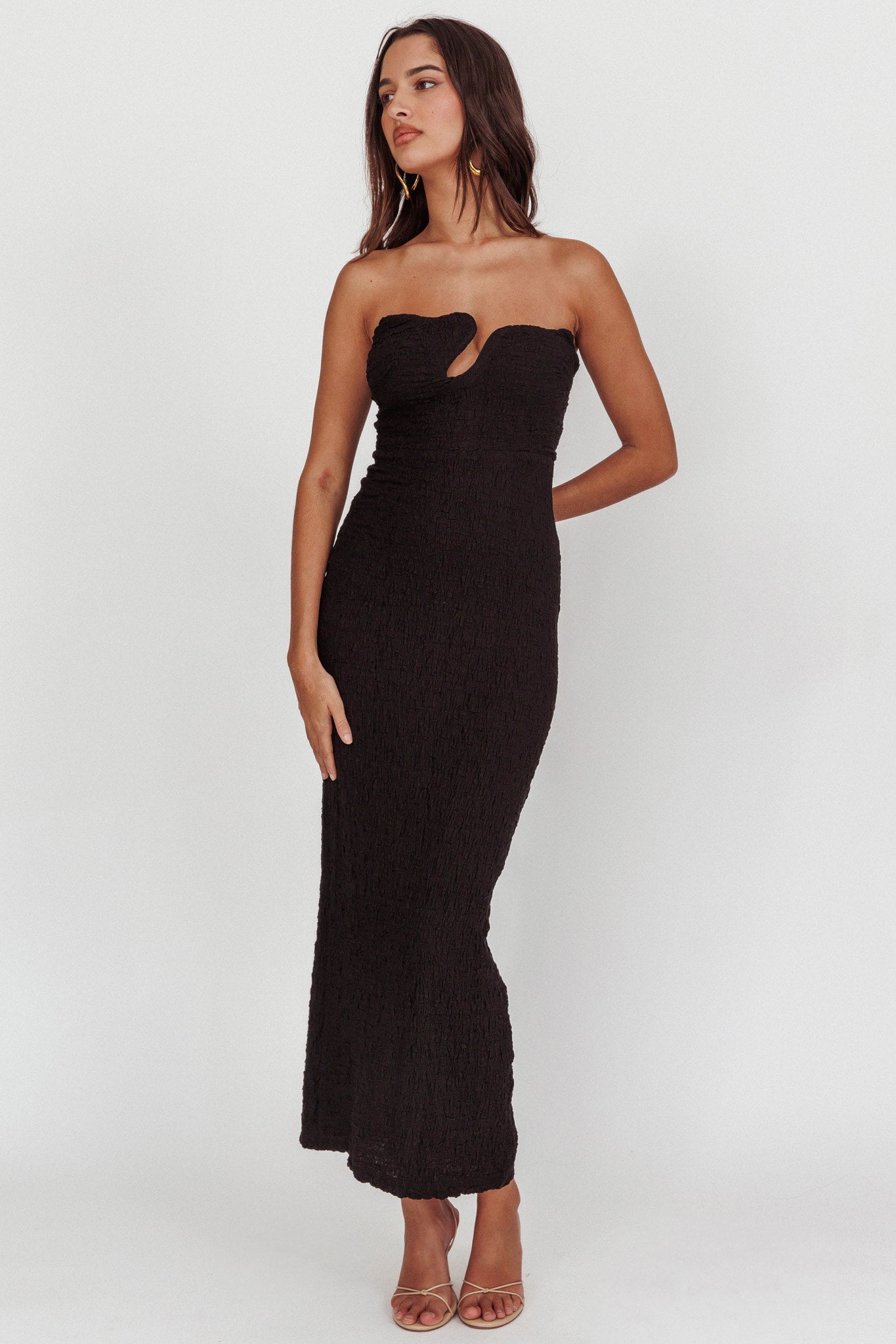 CELINO MAXI DRESS -BLACK