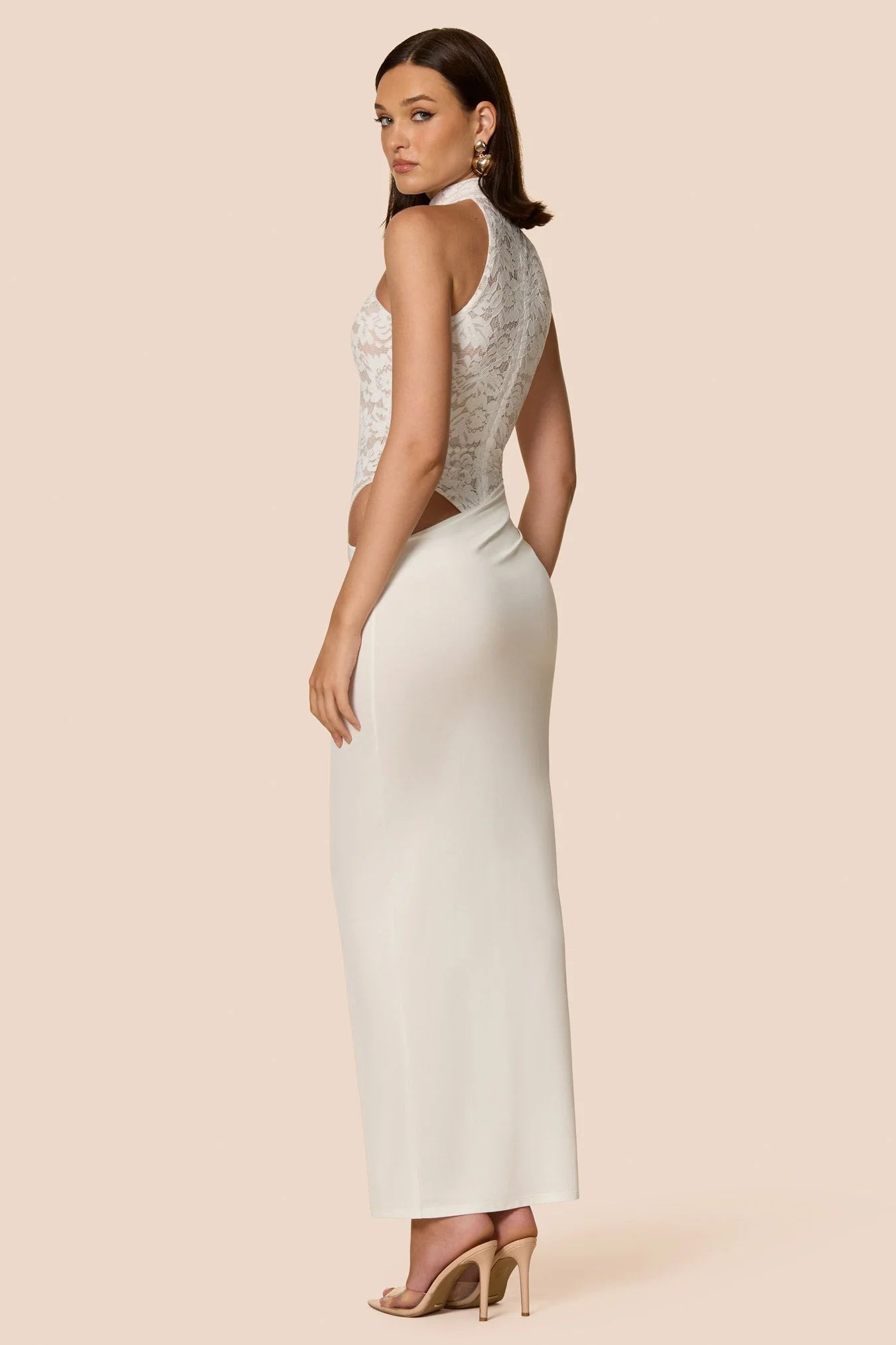 LENNOX BODYSUIT MAXI - WHITE