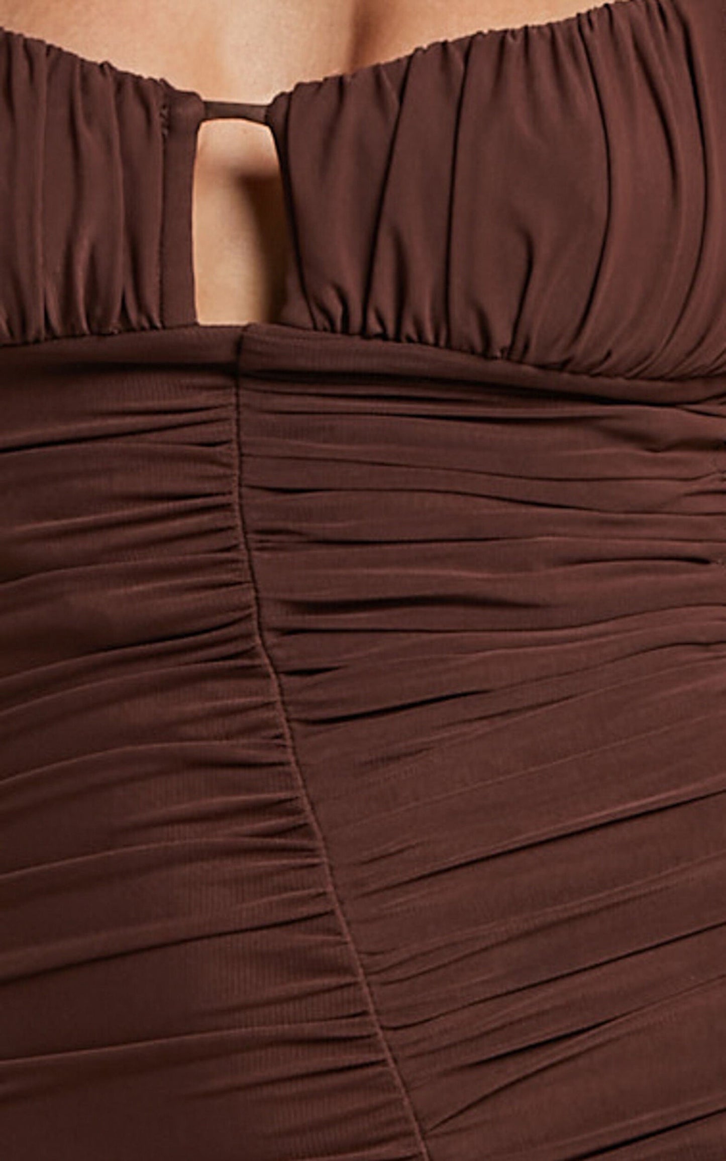 AVELINE MAXI DRESS -CHOCOLATE