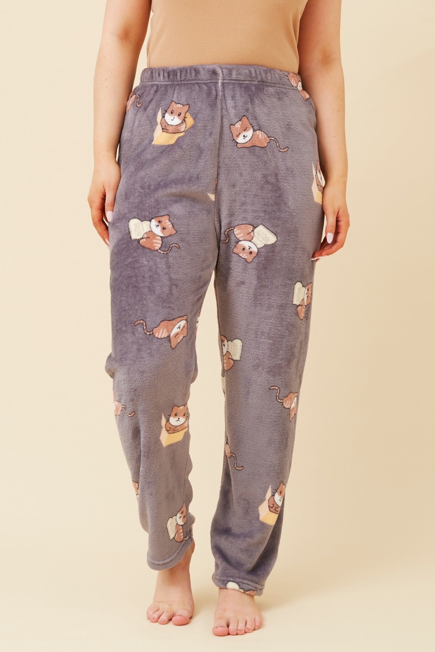 KITTY PYJAMA SET -GREY