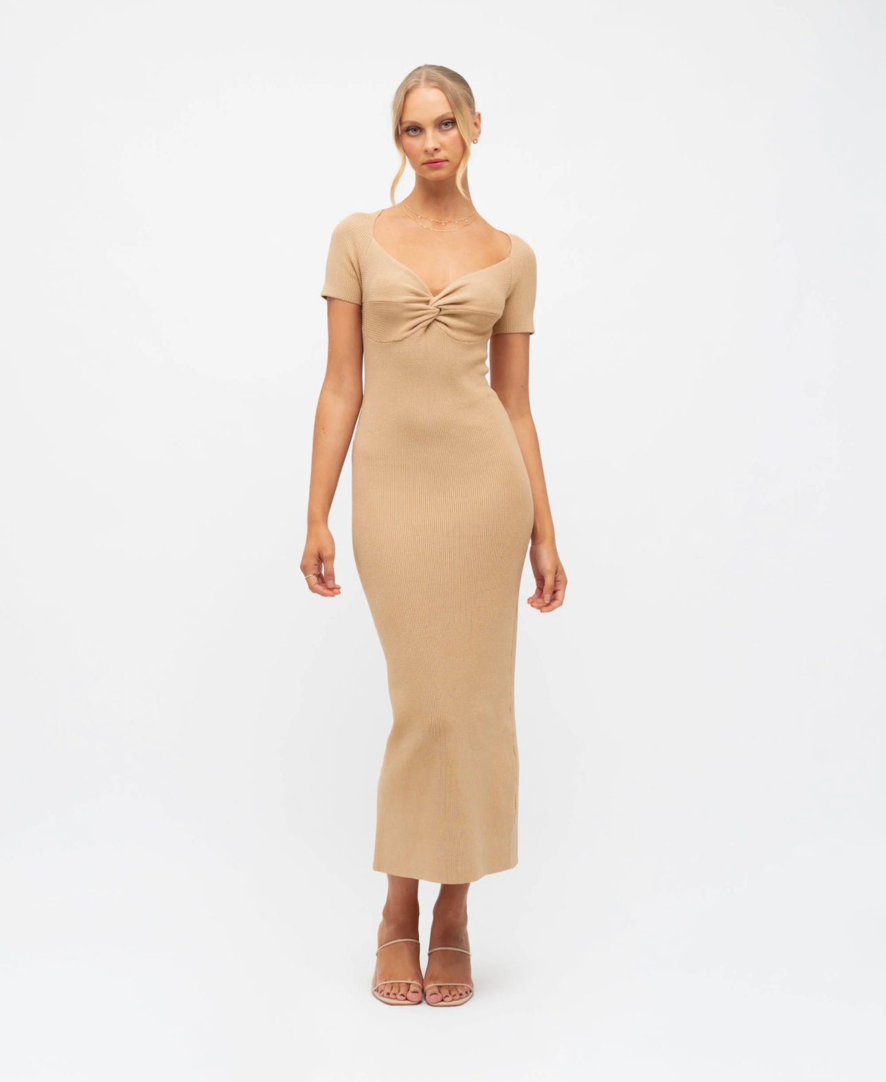 ABBY MAXI DRESS -BEIGE