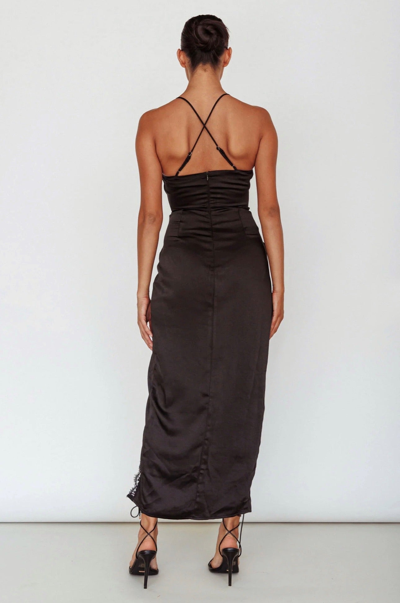 VIANCA MIDI DRESS -BLACK
