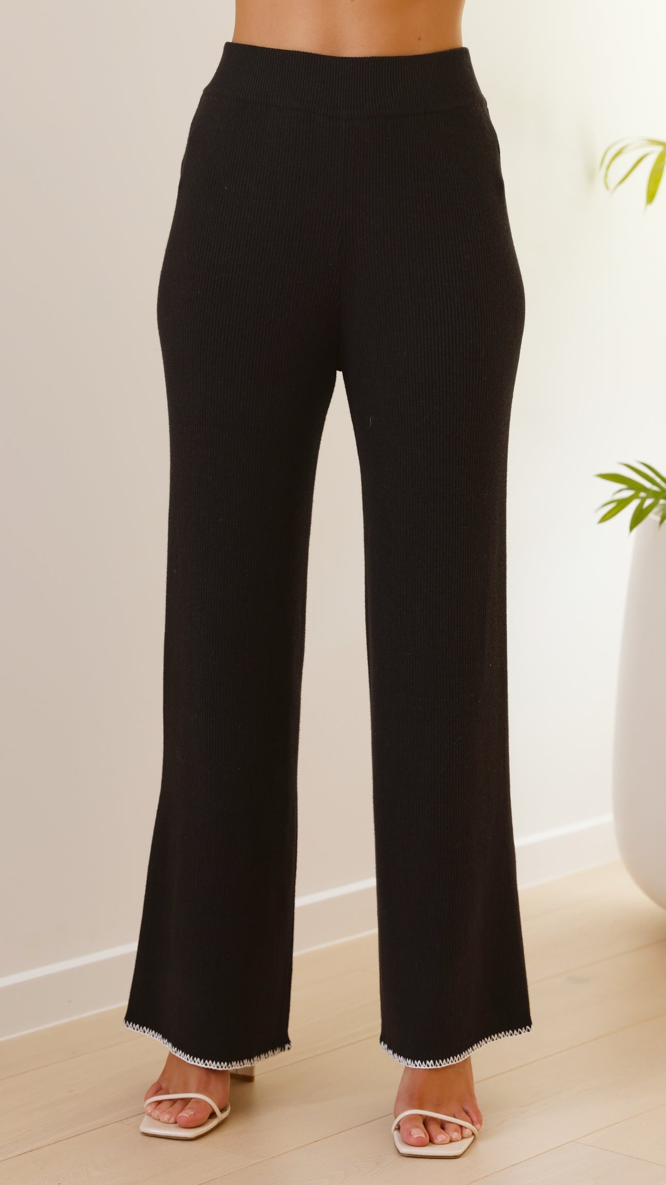 BETINA KNIT SET -BLACK