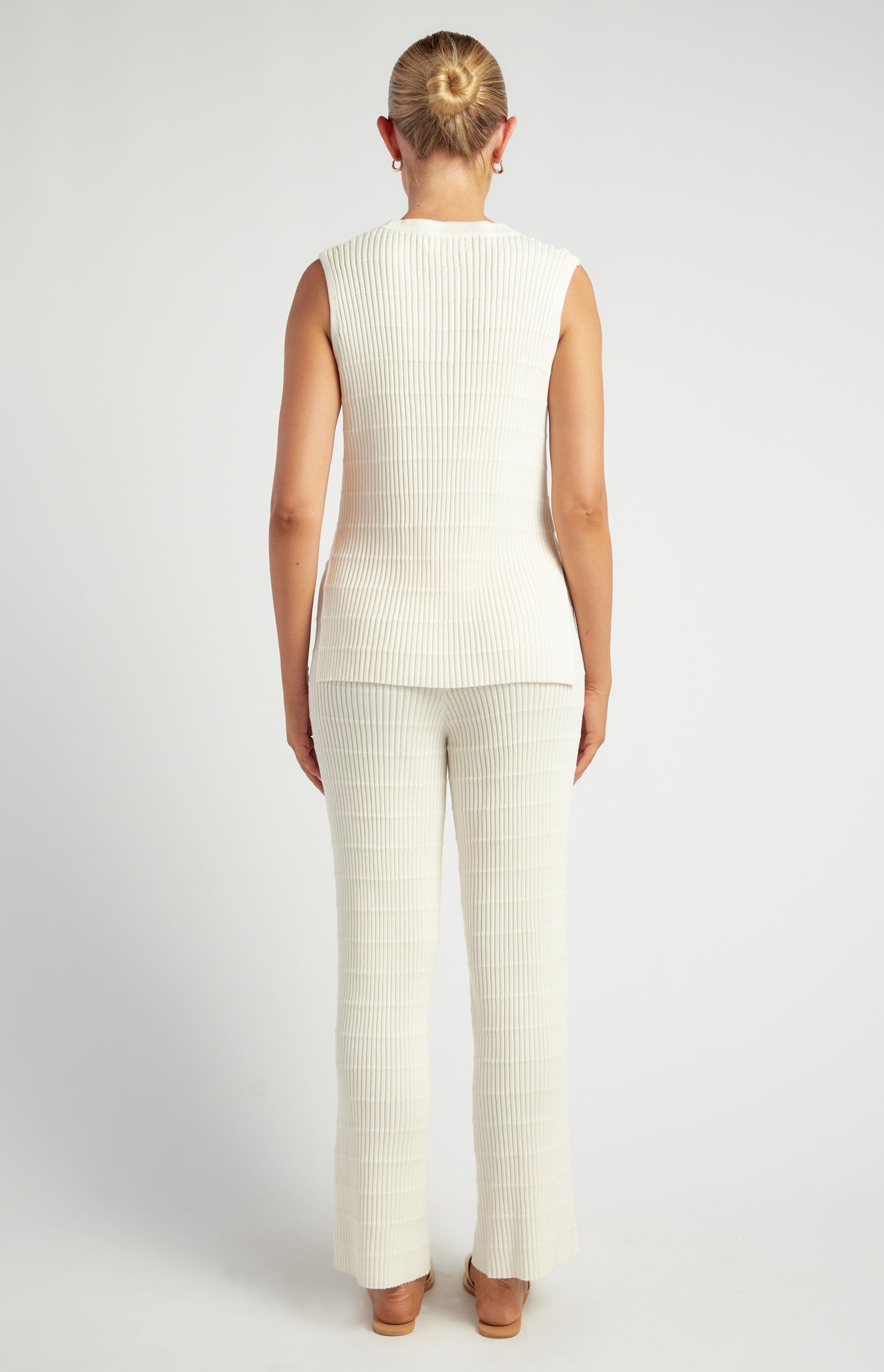 AMINA KNIT SET -WHITE