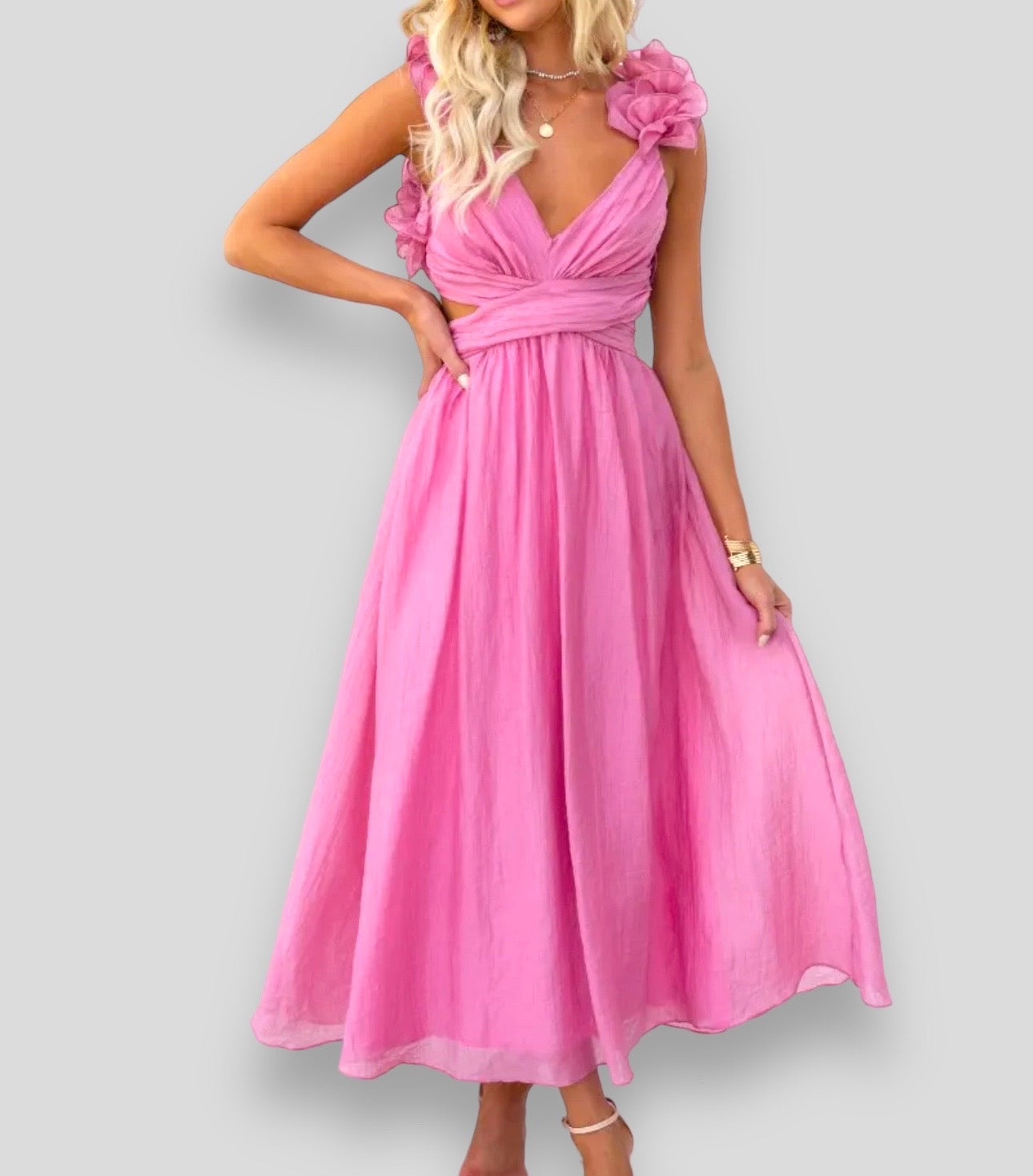 FRANCESCA MAXI DRESS -PINK