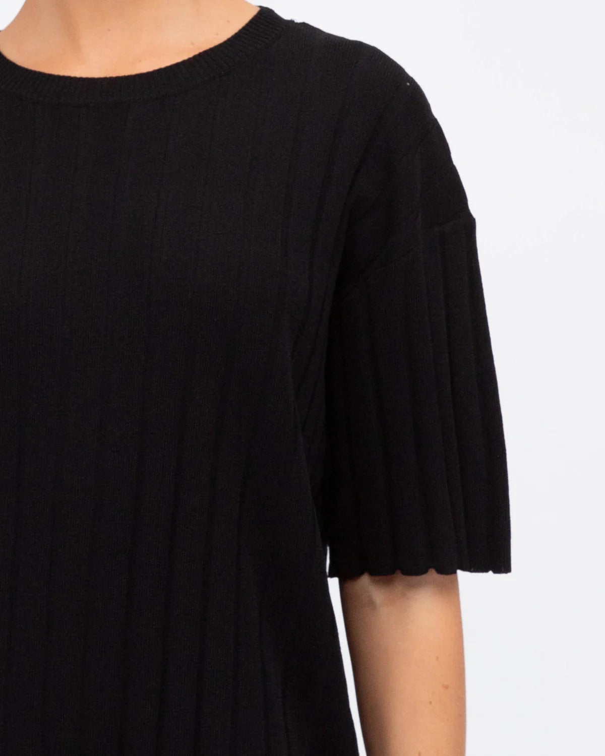 BROOKE KNIT SET -BLACK