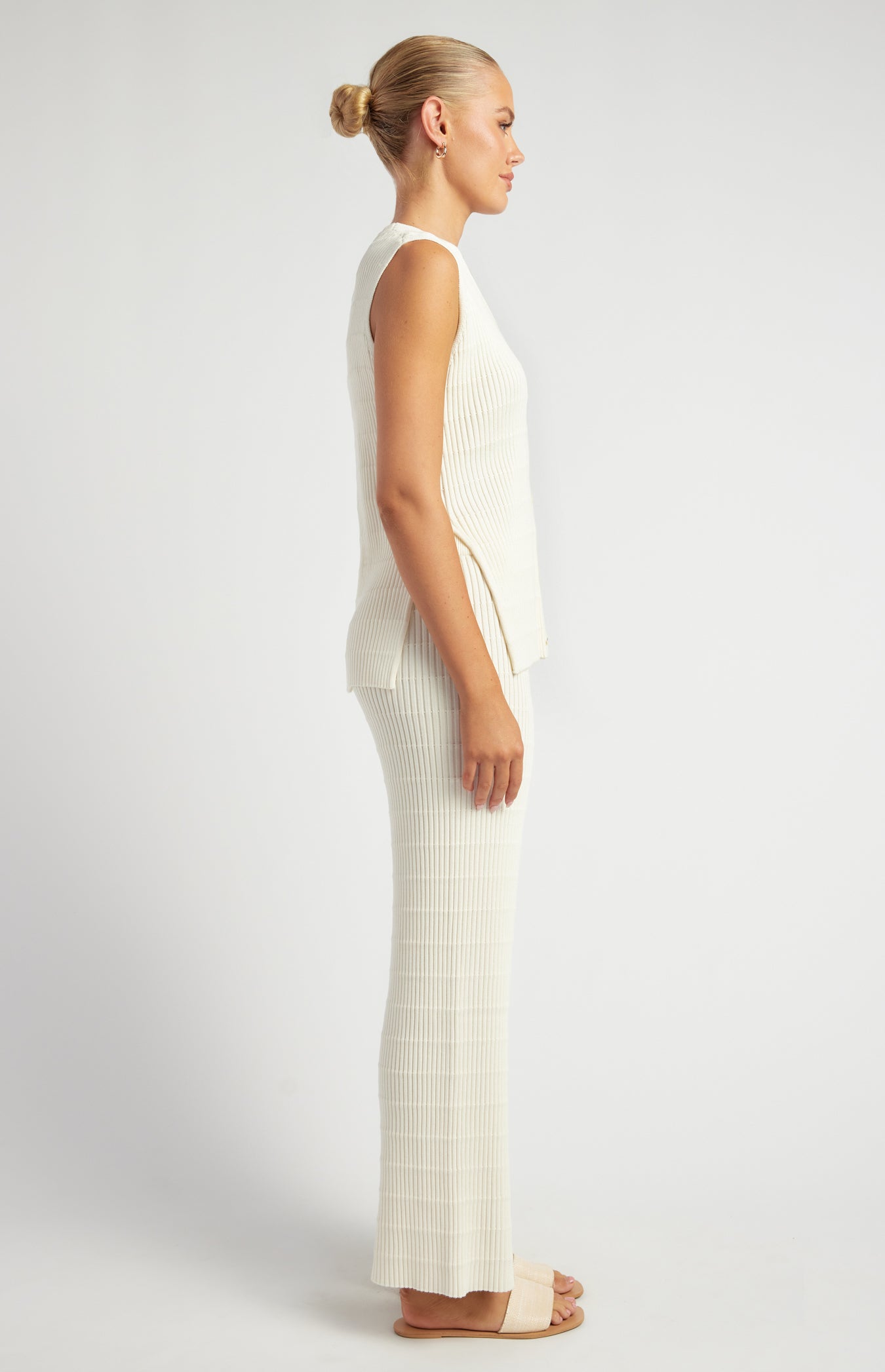 AMINA KNIT SET -WHITE