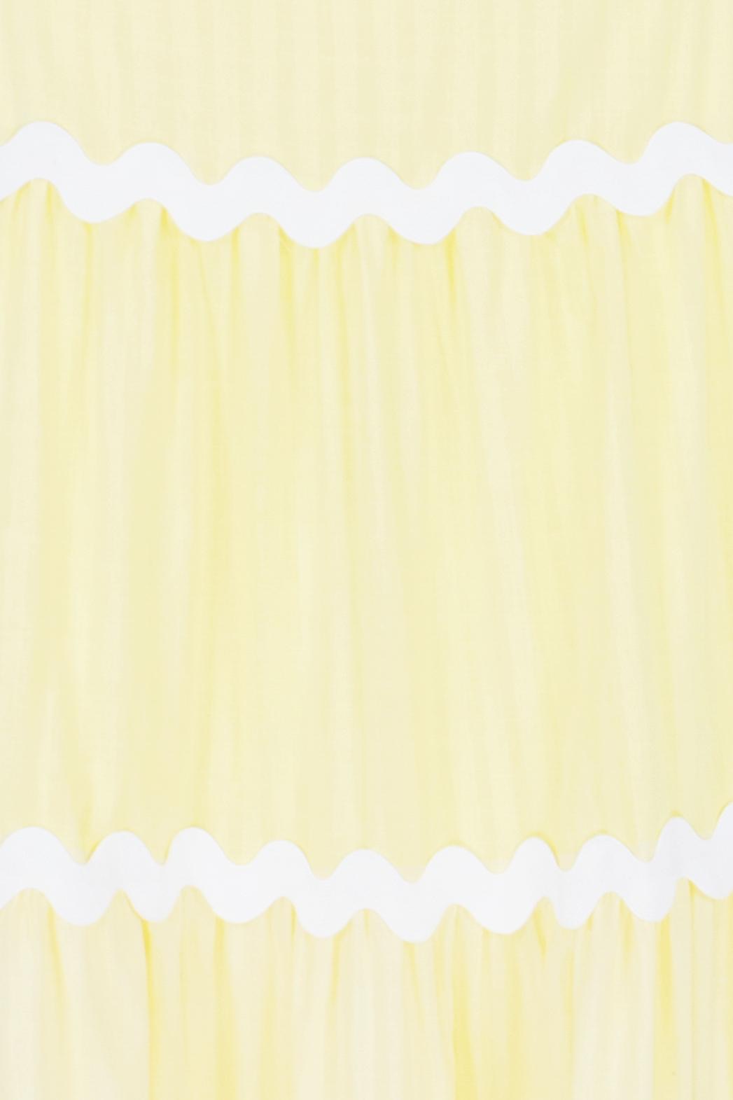 INEMOA TOP & SKIRT SET -YELLOW/WHITE