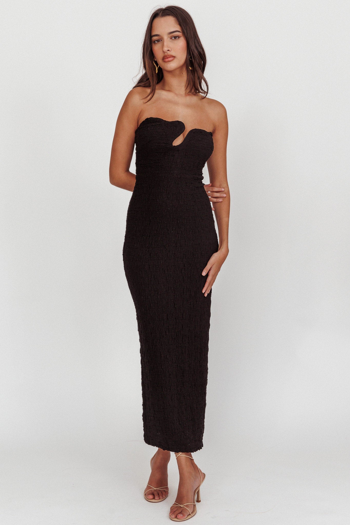 CELINO MAXI DRESS -BLACK
