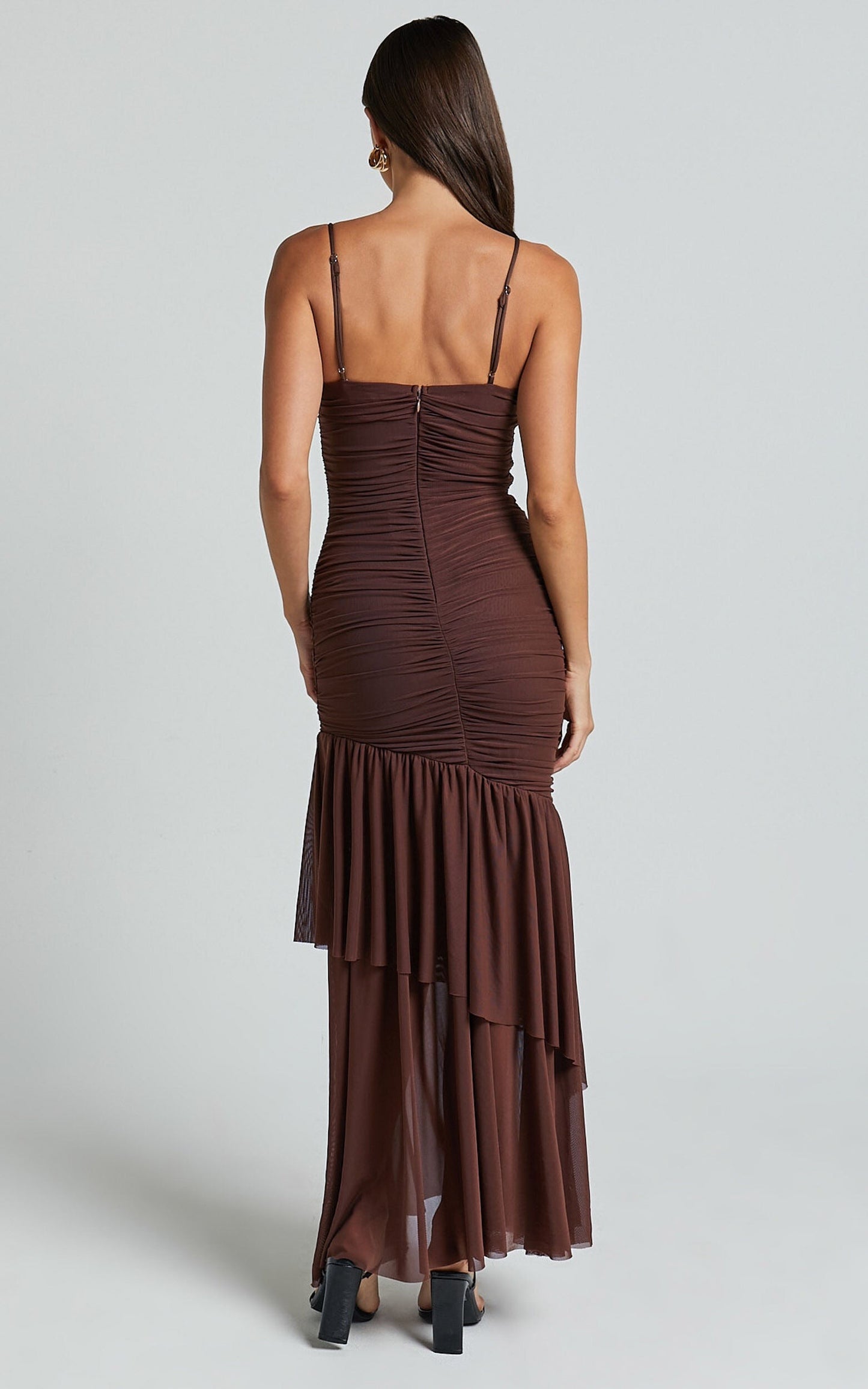 AVELINE MAXI DRESS -CHOCOLATE
