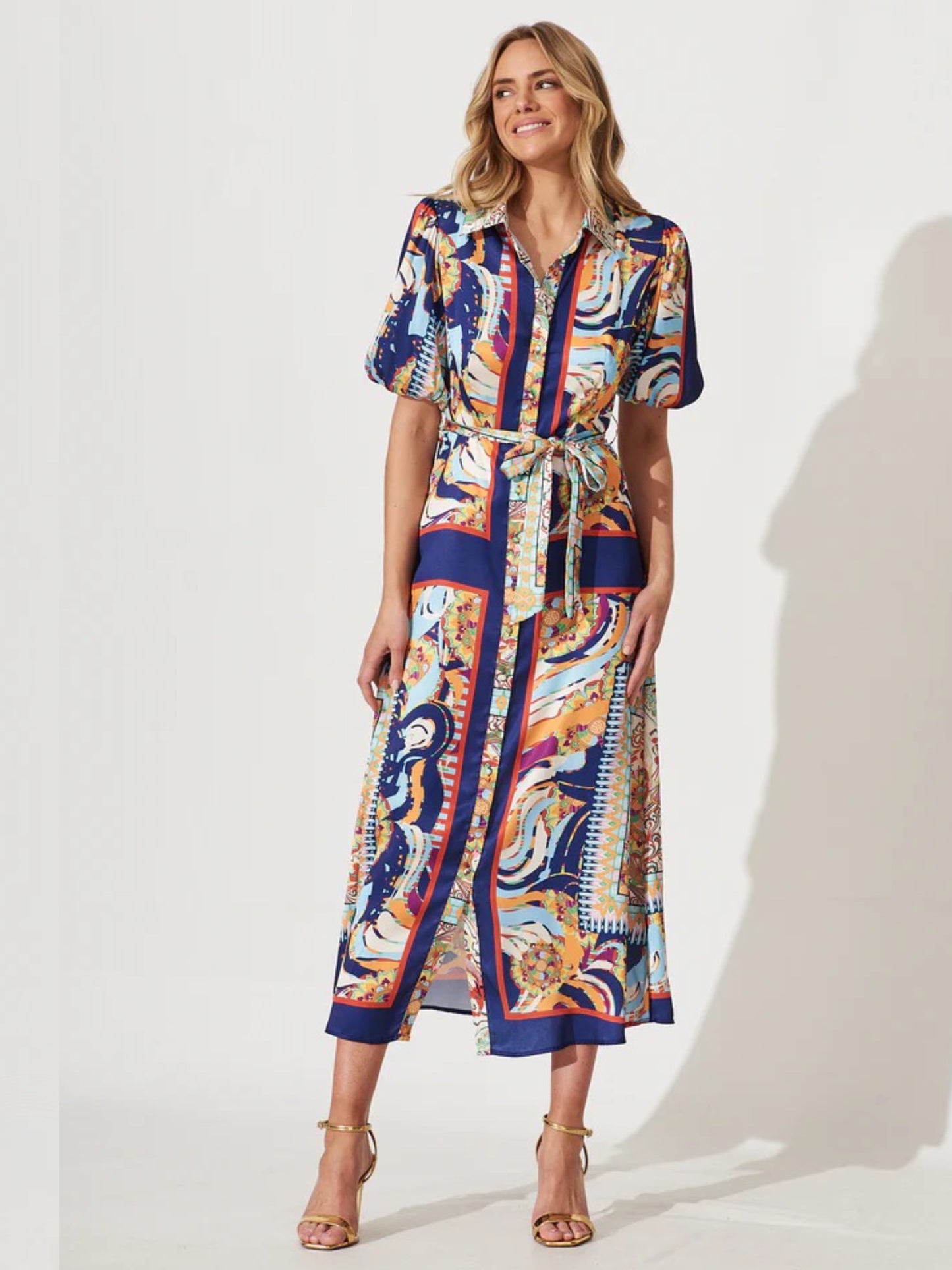 DAPHNE MAXI DRESS -NAVY