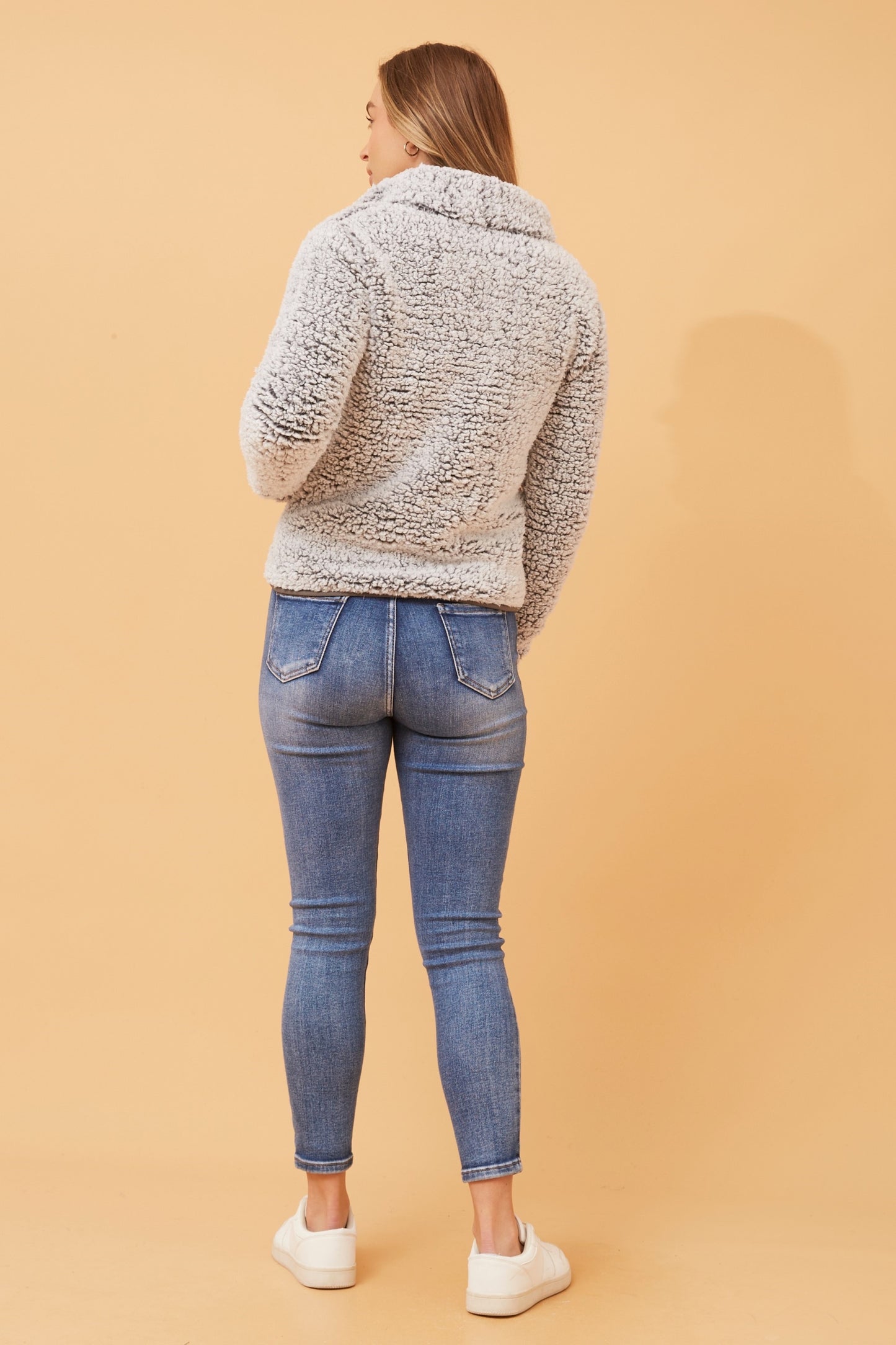 TEDDY JACKET -GREY