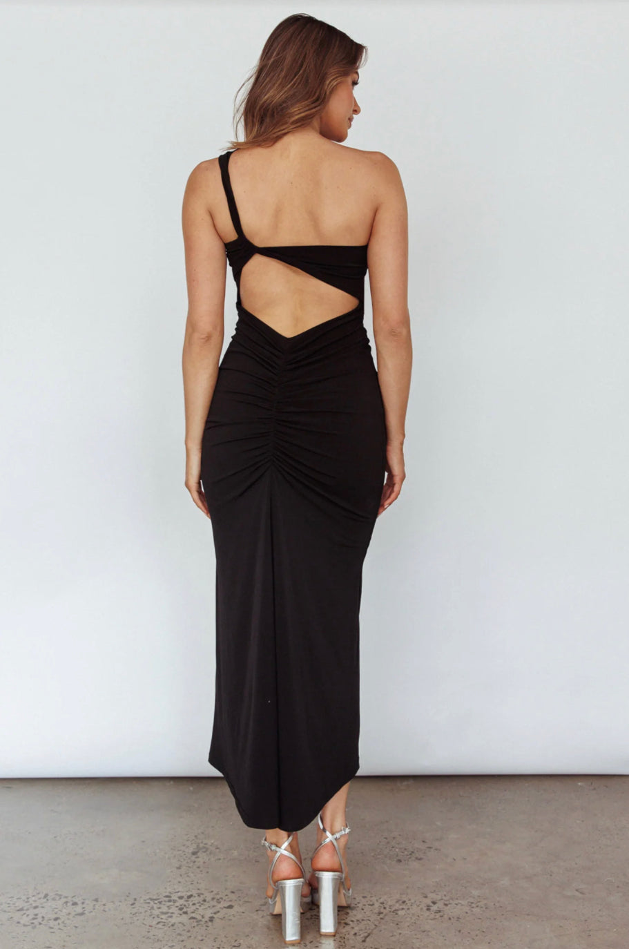 BACARDI MIDI DRESS -BLACK
