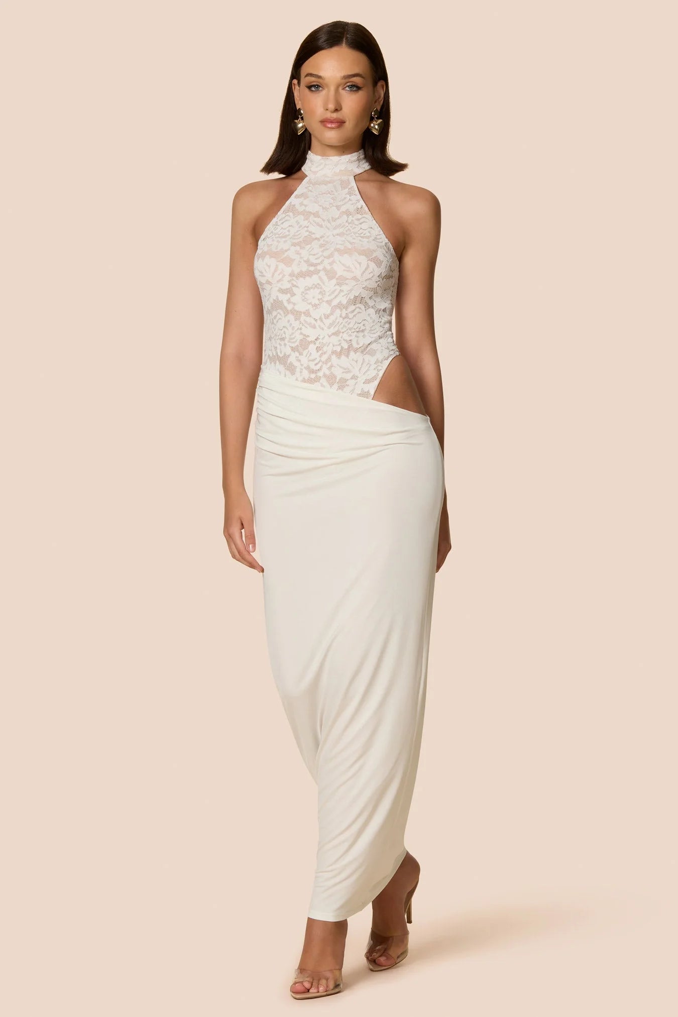 LENNOX BODYSUIT MAXI - WHITE