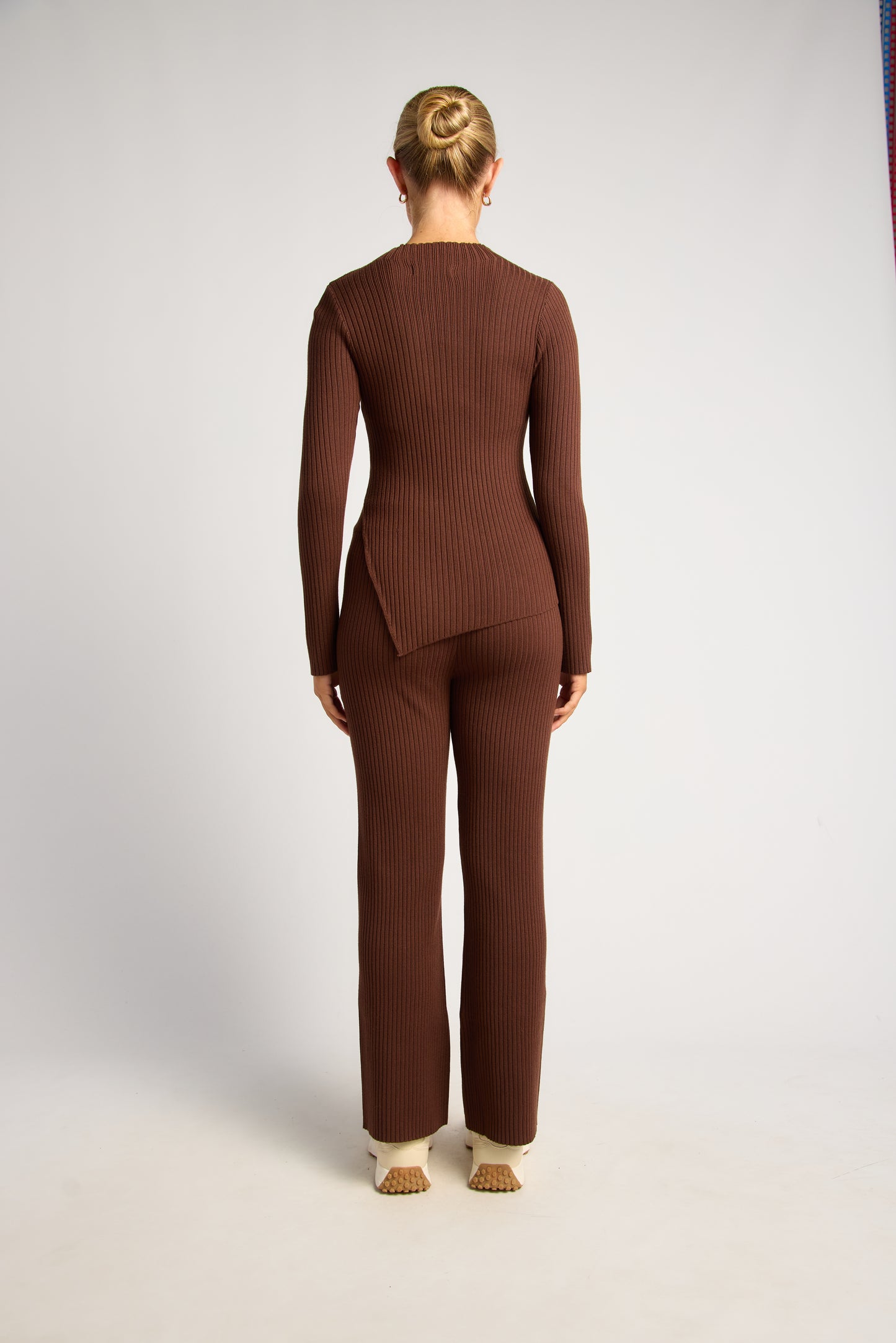 EVAN KNIT SET - CHOCOLATE