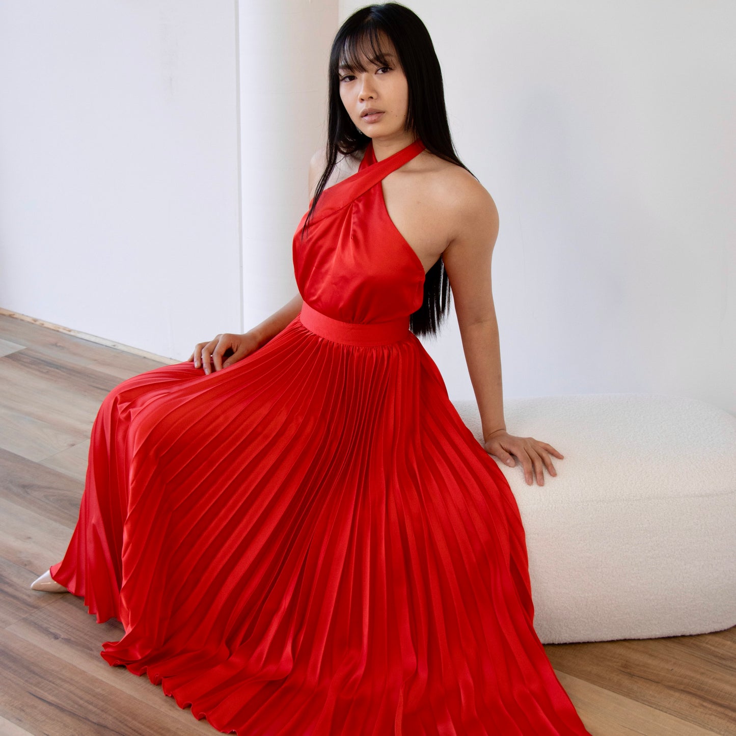 KENJI MAXI DRESS -RED
