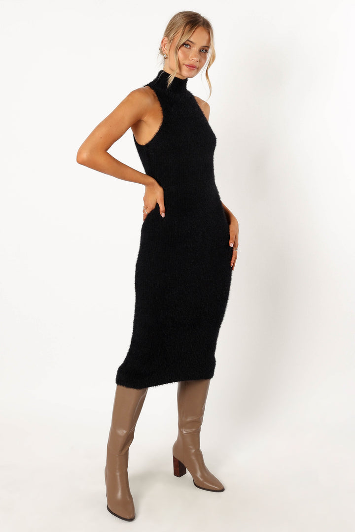 BALMUE MIDI DRESS -BLACK
