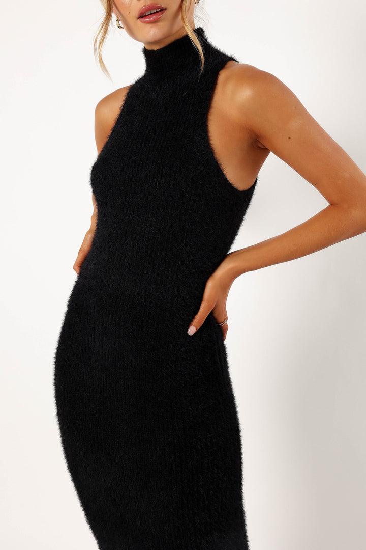 BALMUE MIDI DRESS -BLACK
