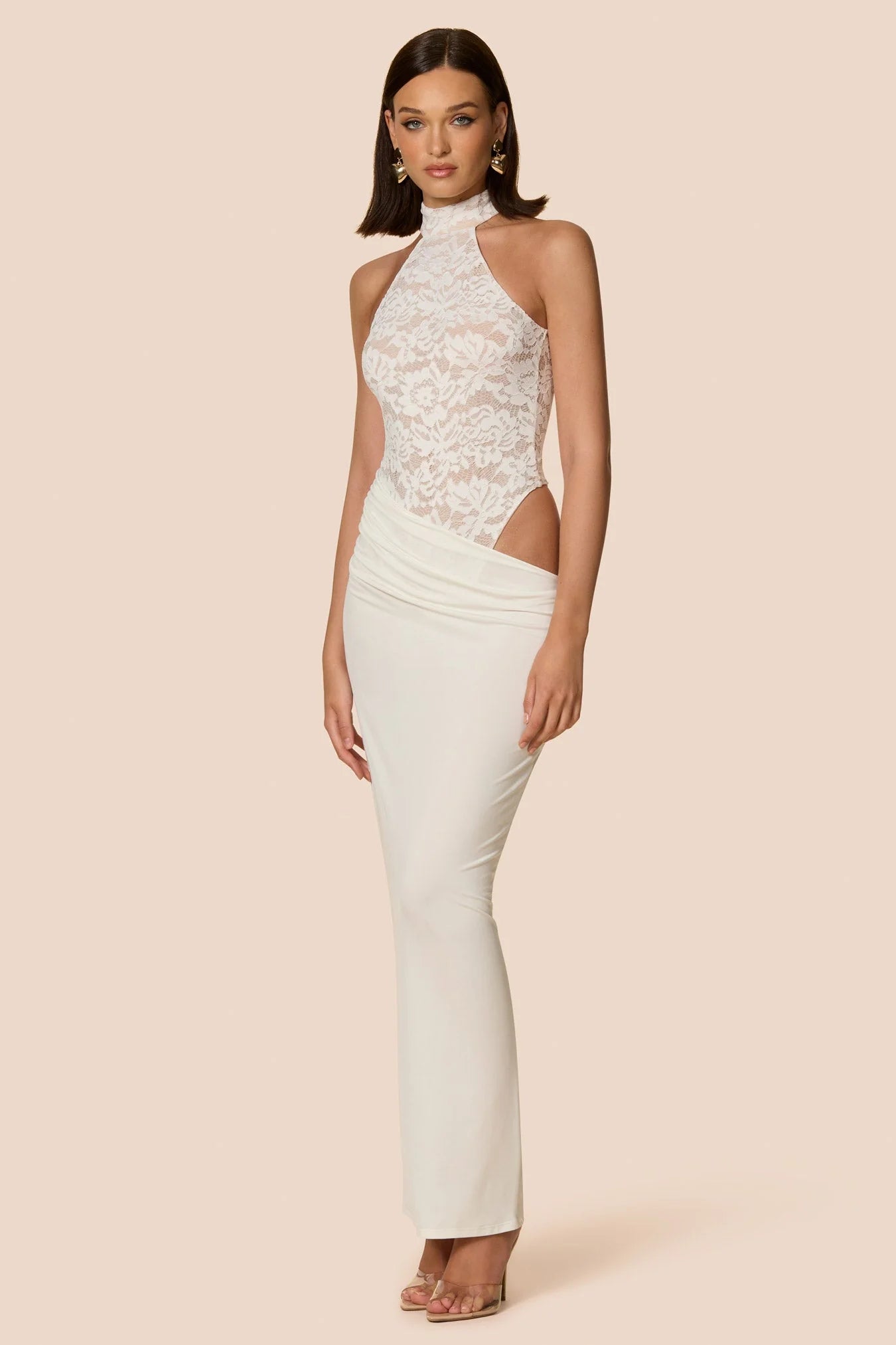 LENNOX BODYSUIT MAXI - WHITE