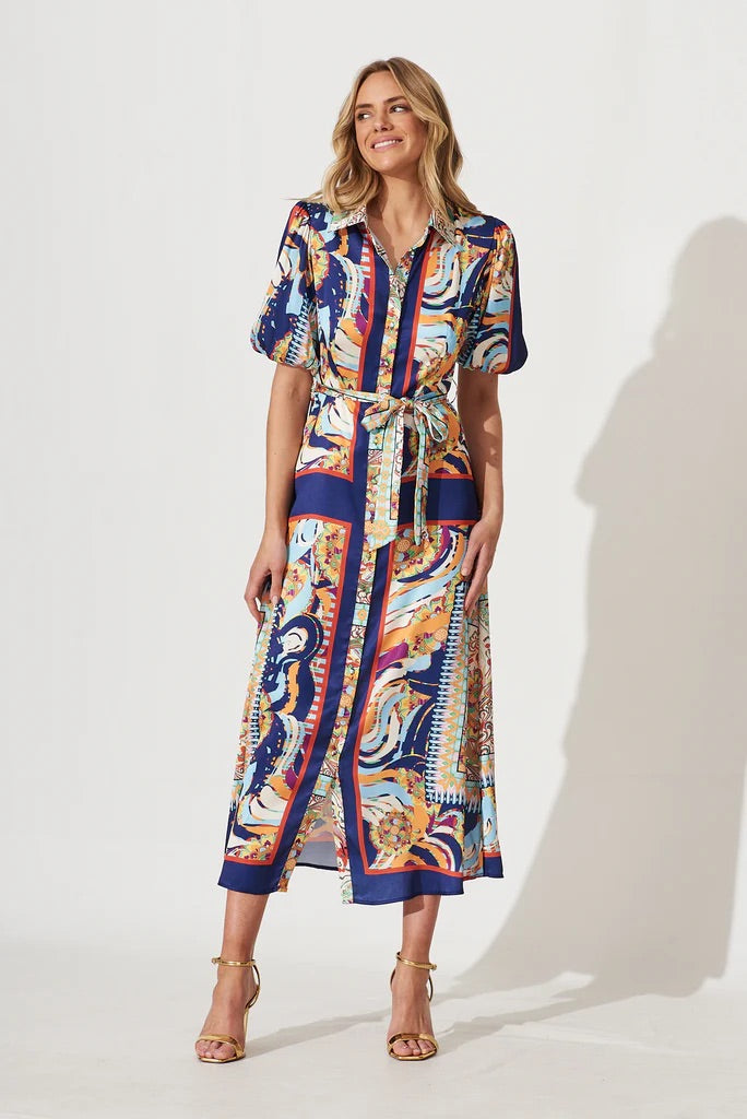 DAPHNE MAXI DRESS -NAVY