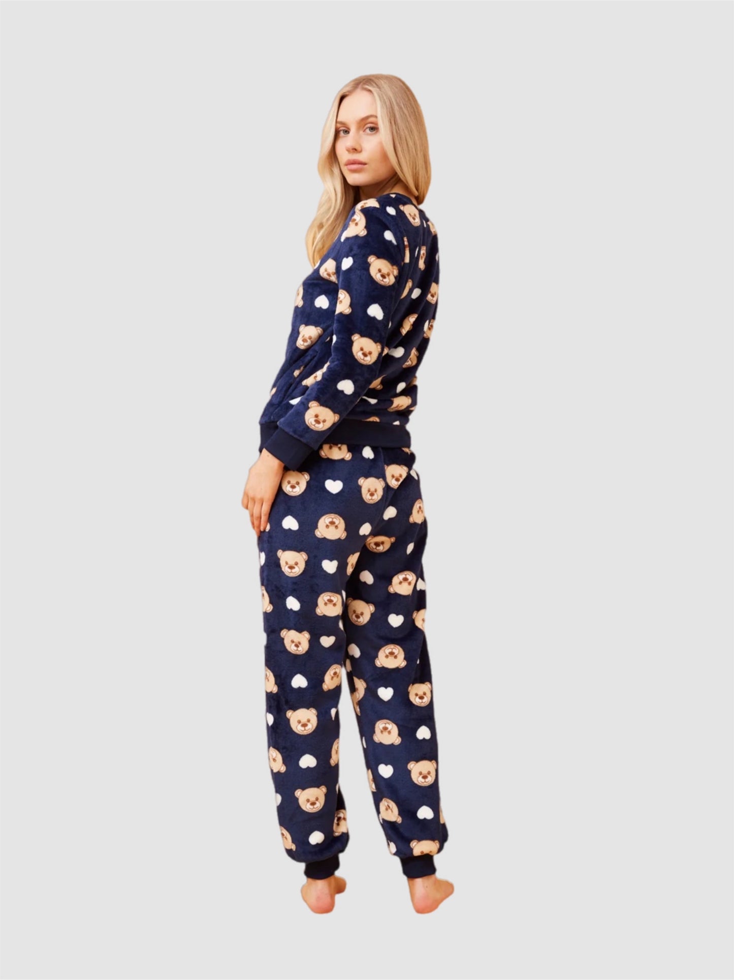 TEDDY PYJAMAS SET -NAVY