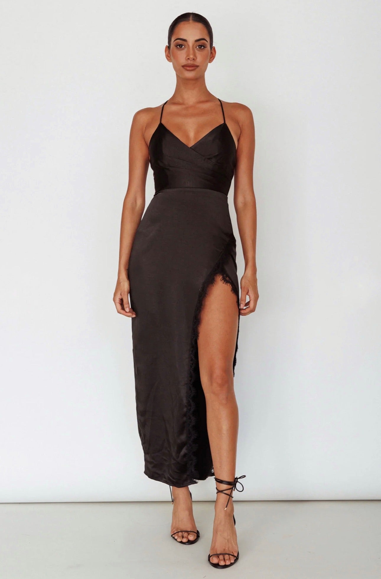 VIANCA MIDI DRESS -BLACK