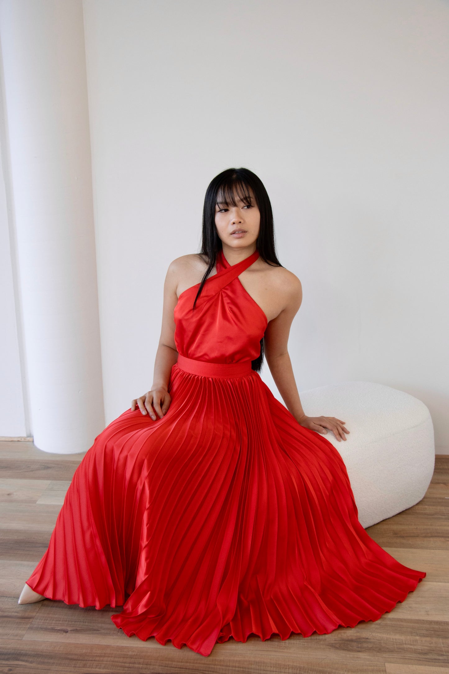 KENJI MAXI DRESS -RED