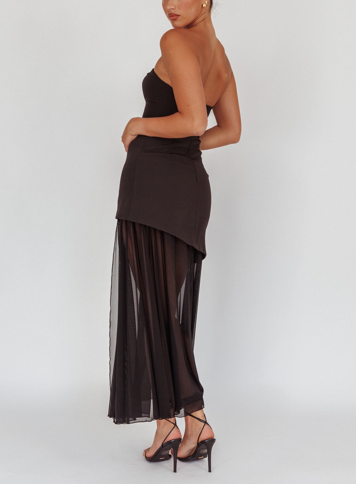 DARCY MIDI DRESS -BLACK