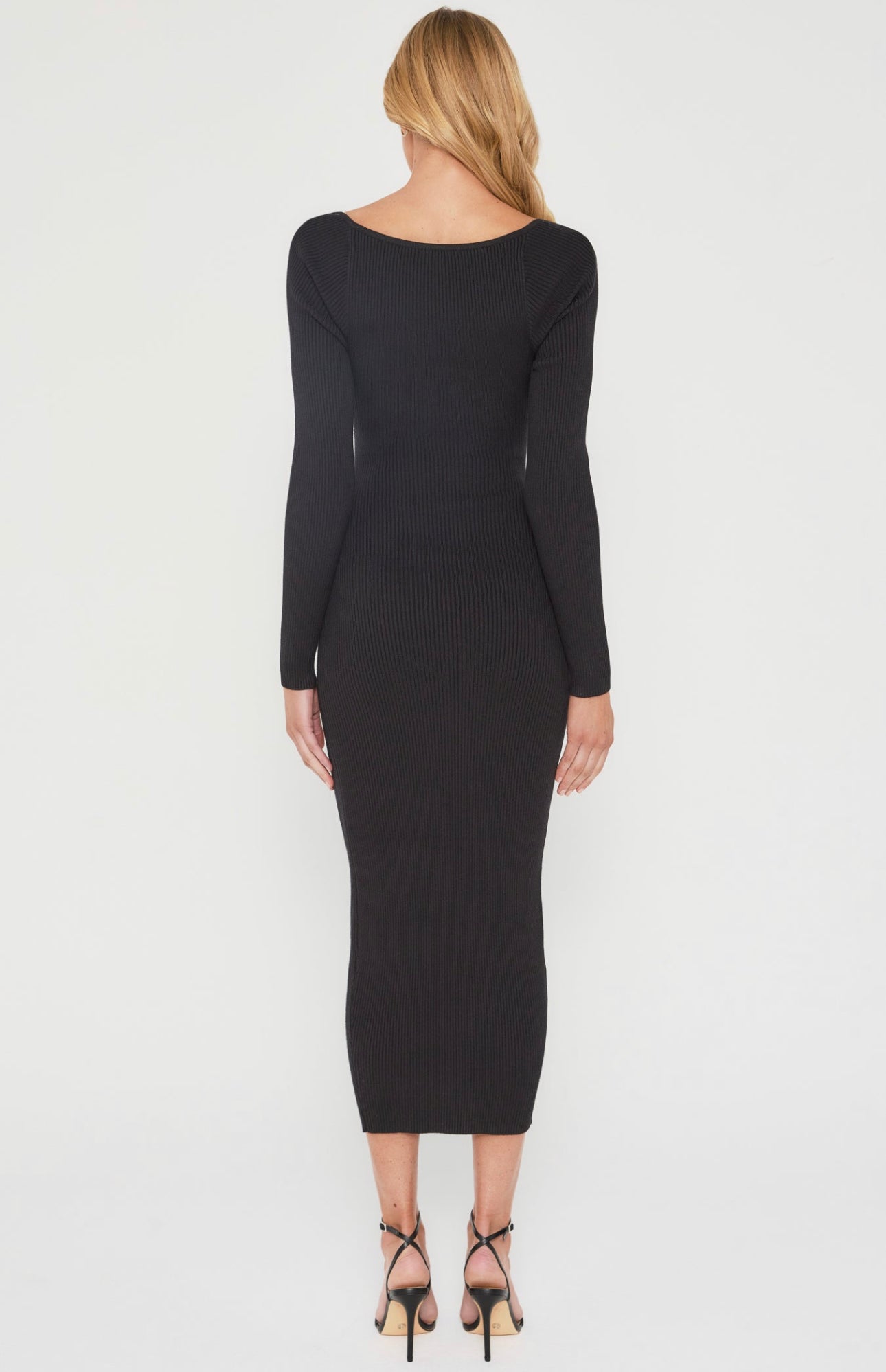 VALENTINA MIDI DRESS -BLACK