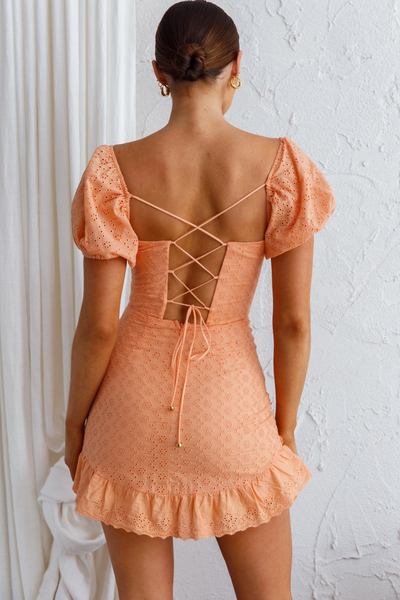 SAMMY MINI DRESS -APRICOT
