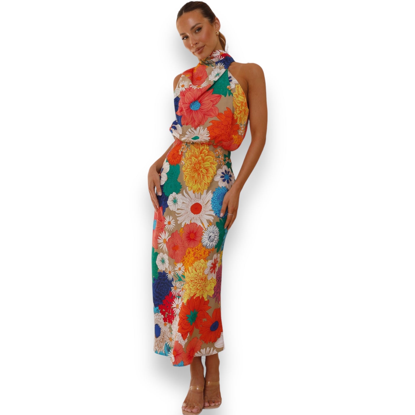 KHALID MAXI DRESS -FLORAL