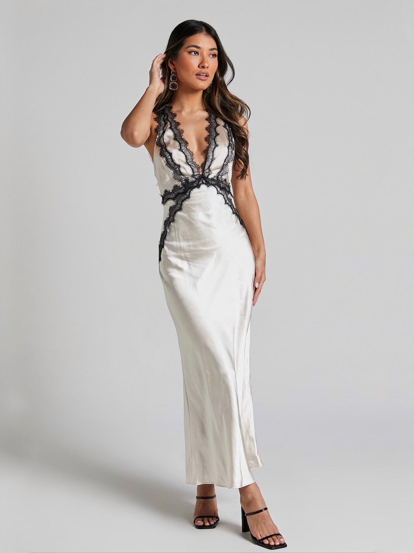 CARTIA MIDI DRESS -CREAM