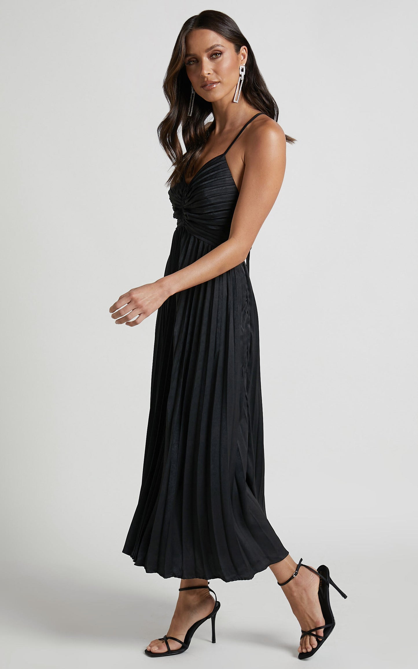 BILL MIDI DRESS -BLACK