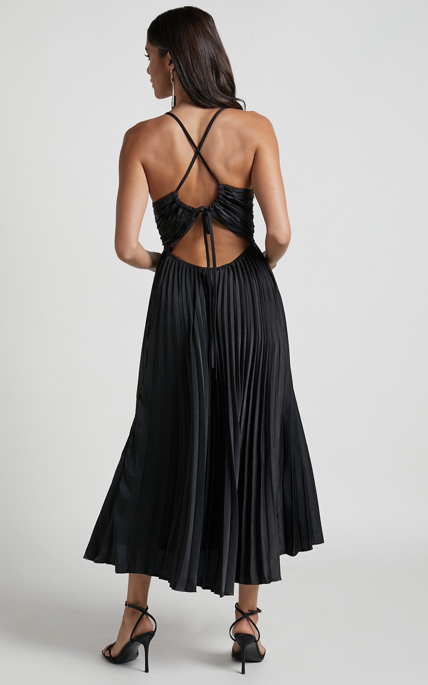 BILL MIDI DRESS -BLACK
