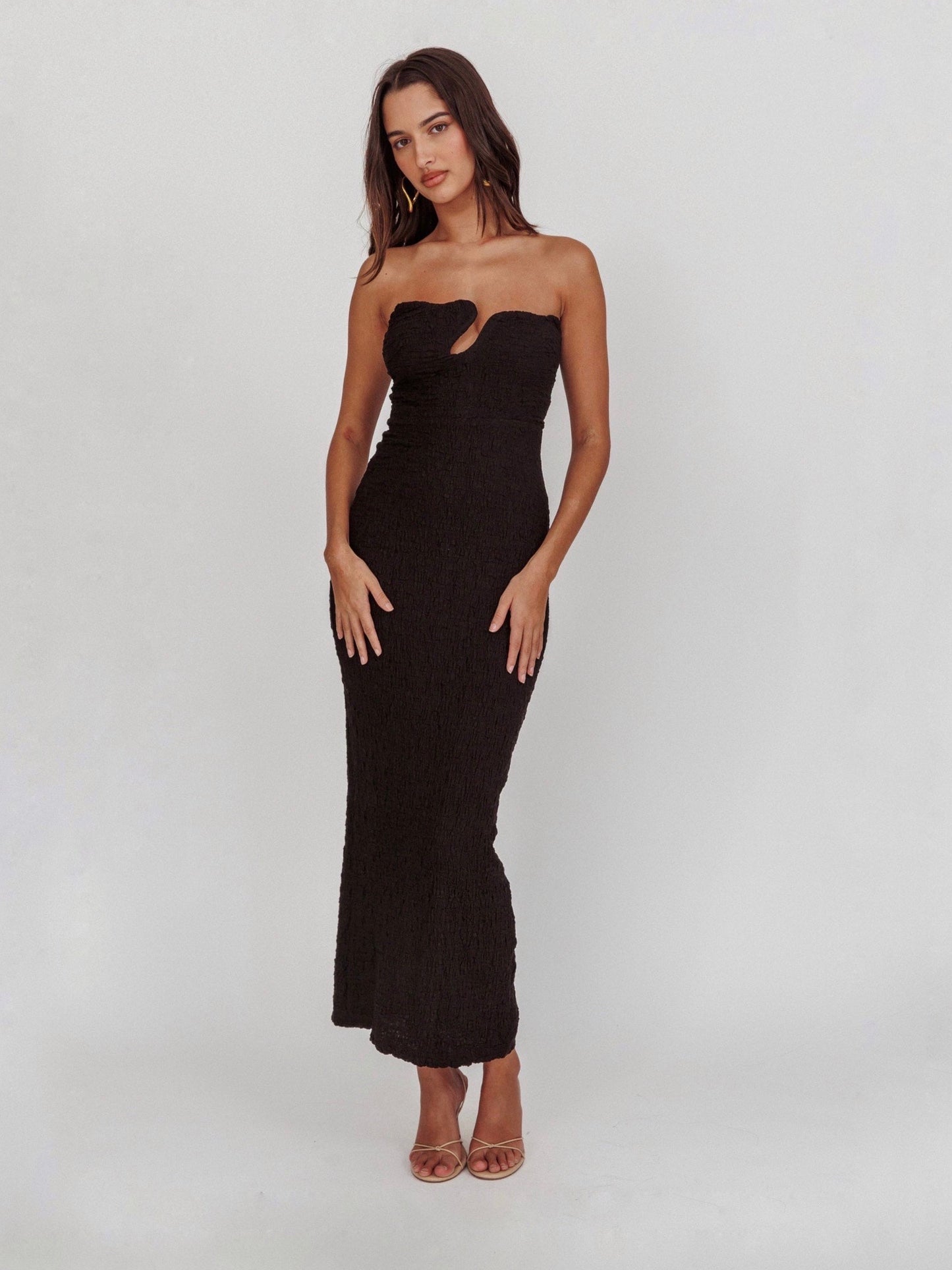 CELINO MAXI DRESS -BLACK