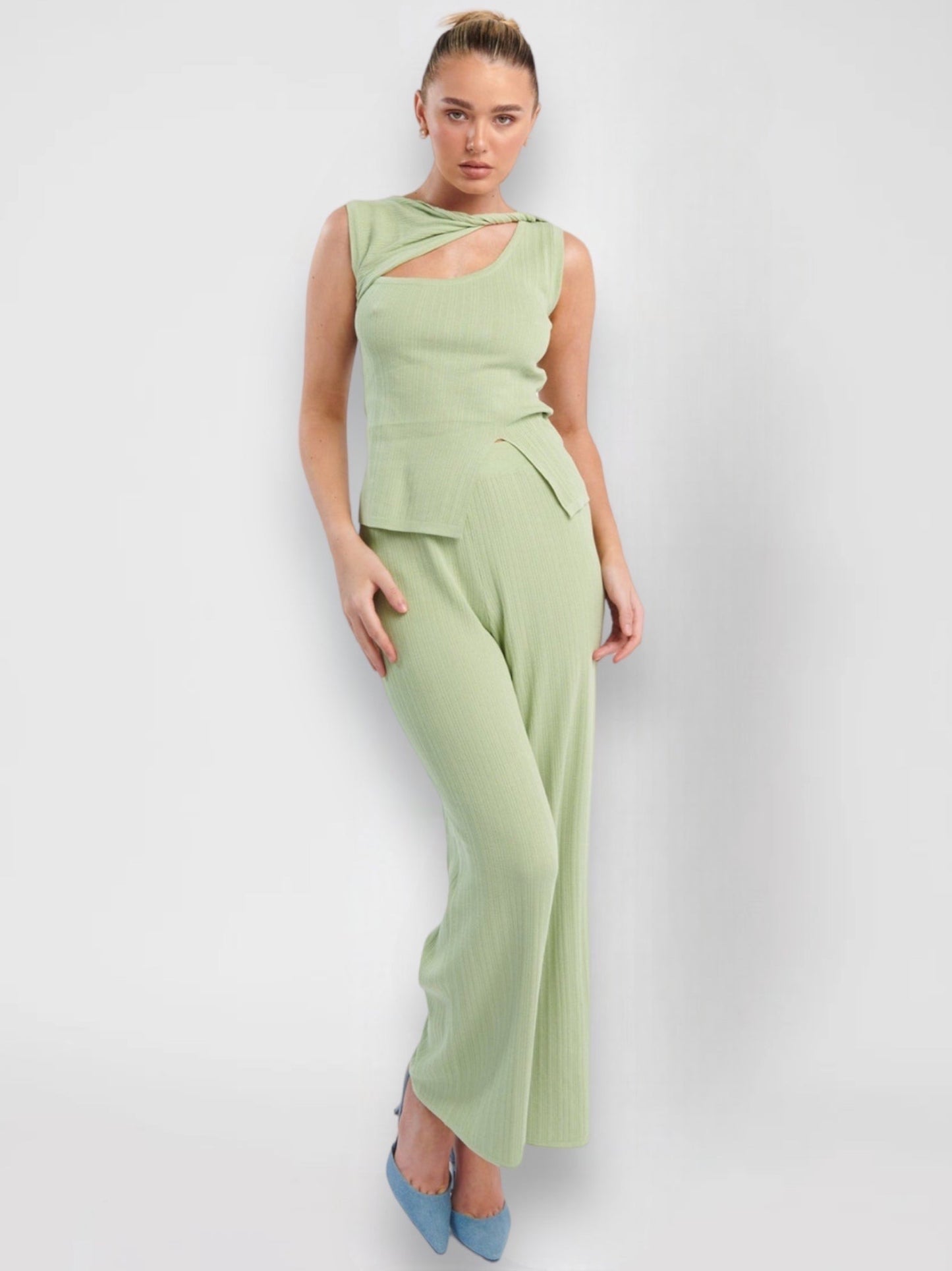 BONNY TOP & PANTS SET -SAGE