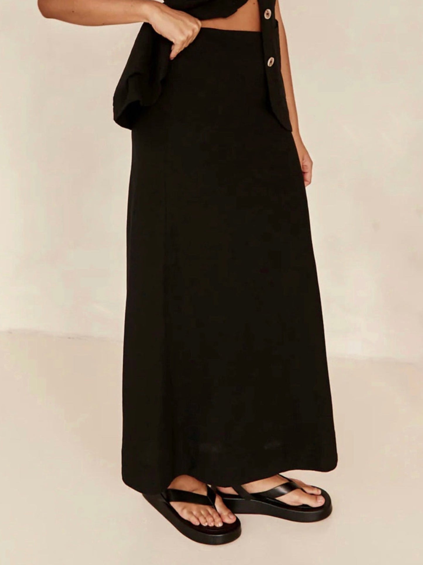 MARCELINE SKIRT -BLACK