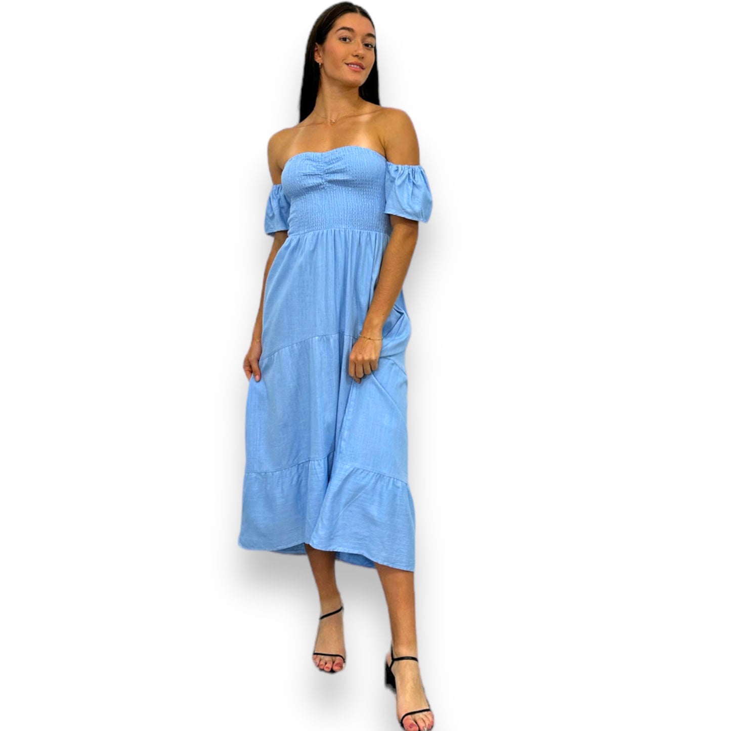 KOKI MIDI DRESS -BLUE