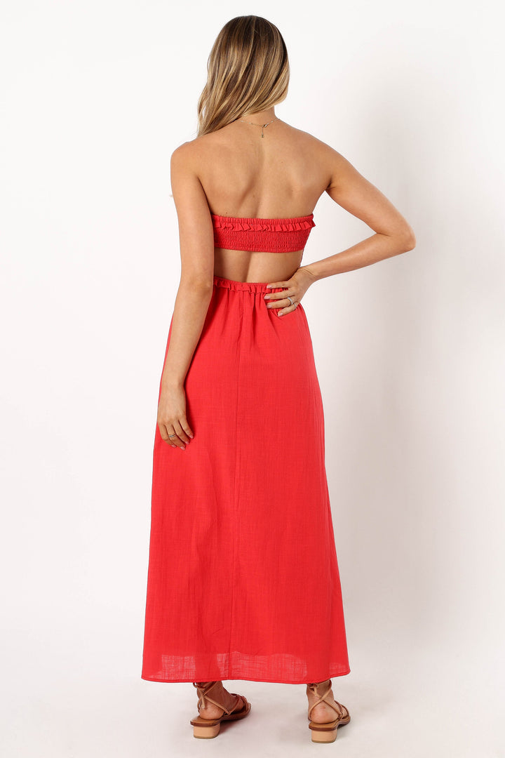 MAGNOLIA MAXI DRESS -RED