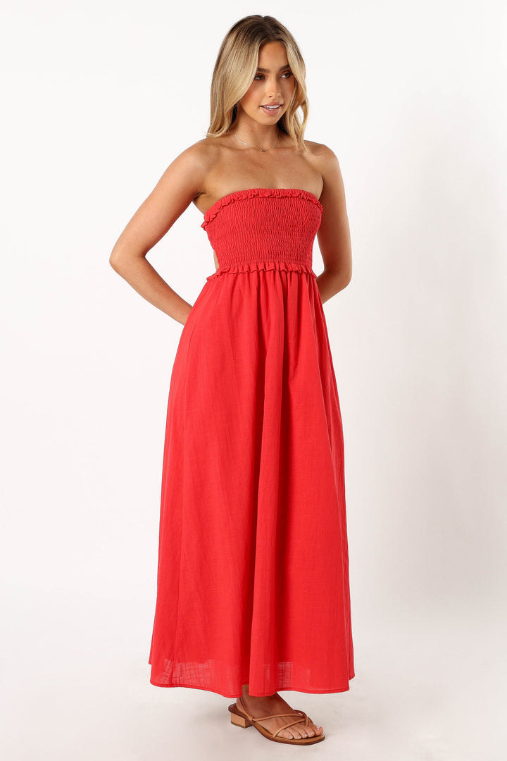 MAGNOLIA MAXI DRESS -RED