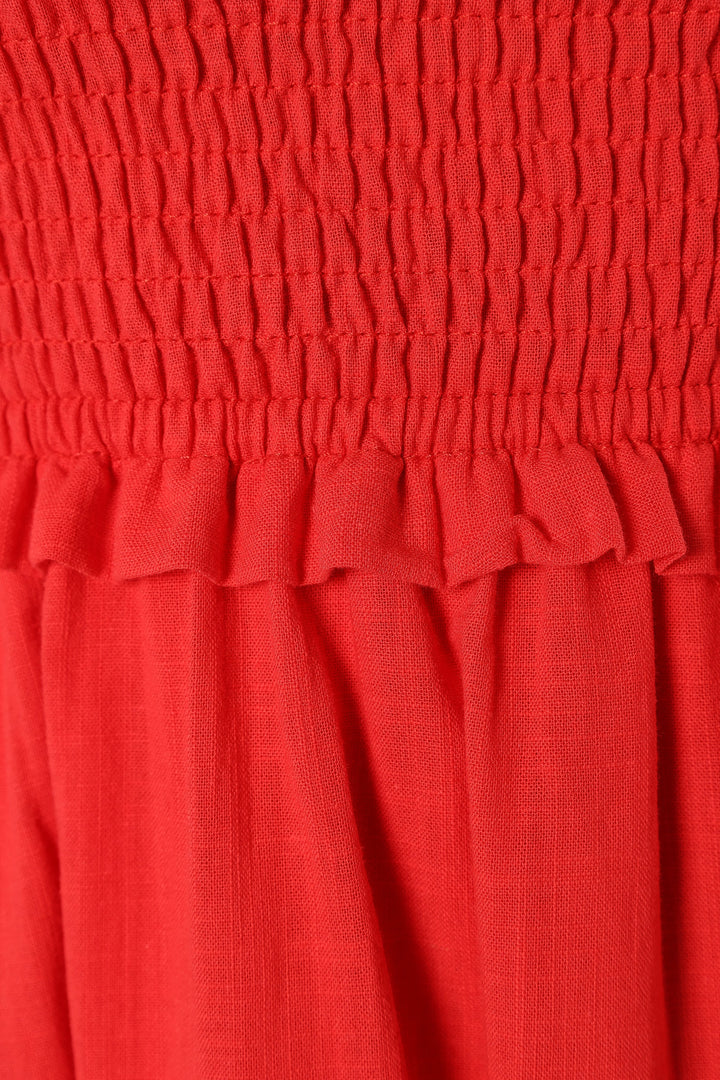 MAGNOLIA MAXI DRESS -RED