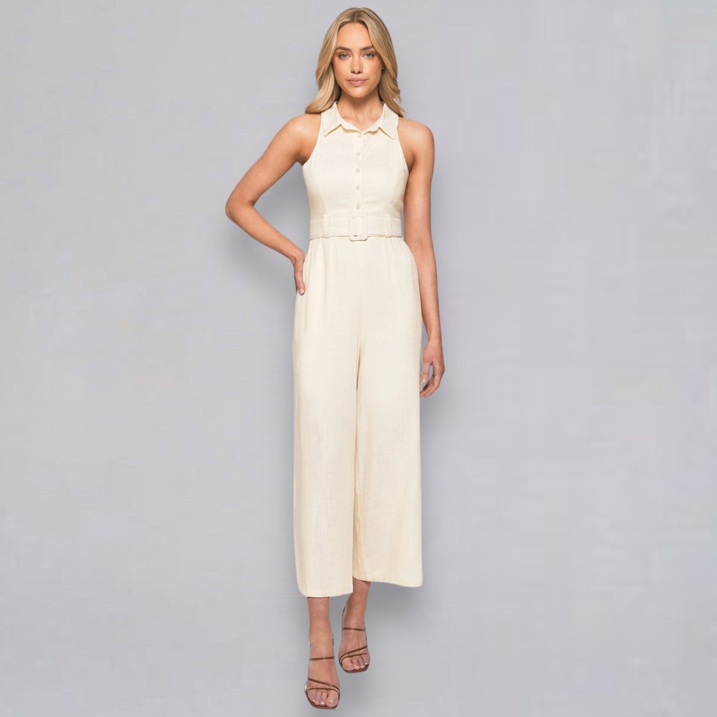 SALLY JUMPSUIT -CREAM