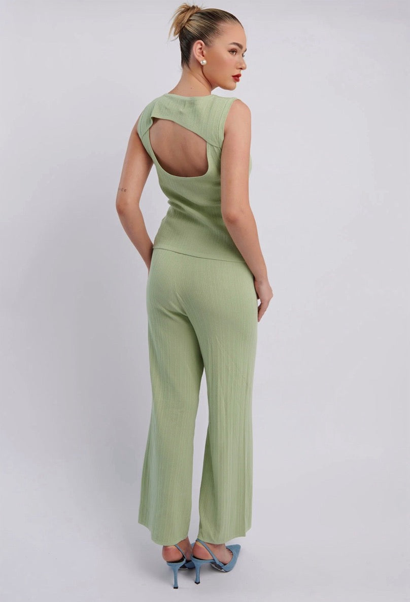 BONNY TOP & PANTS SET -SAGE
