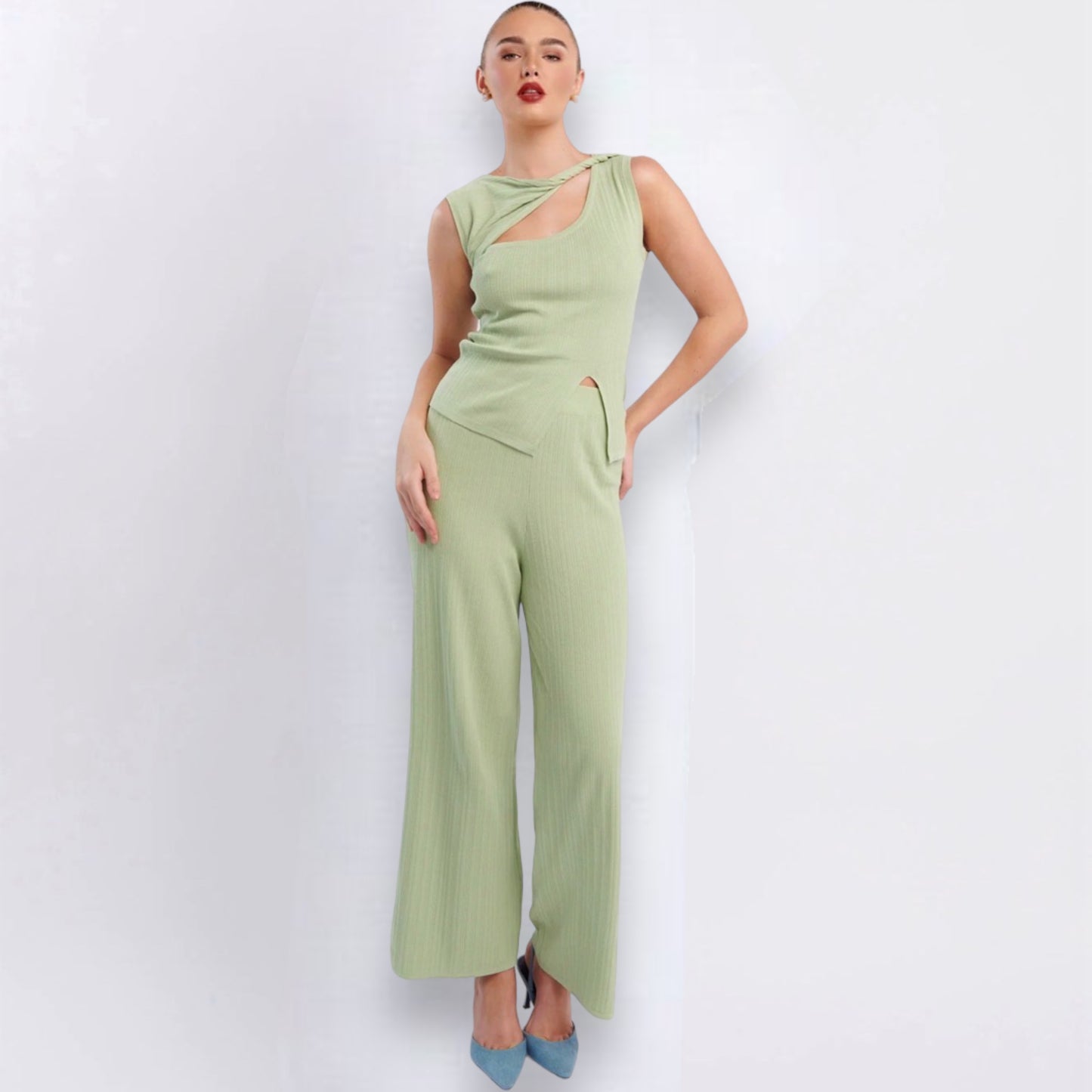 BONNY TOP & PANTS SET -SAGE
