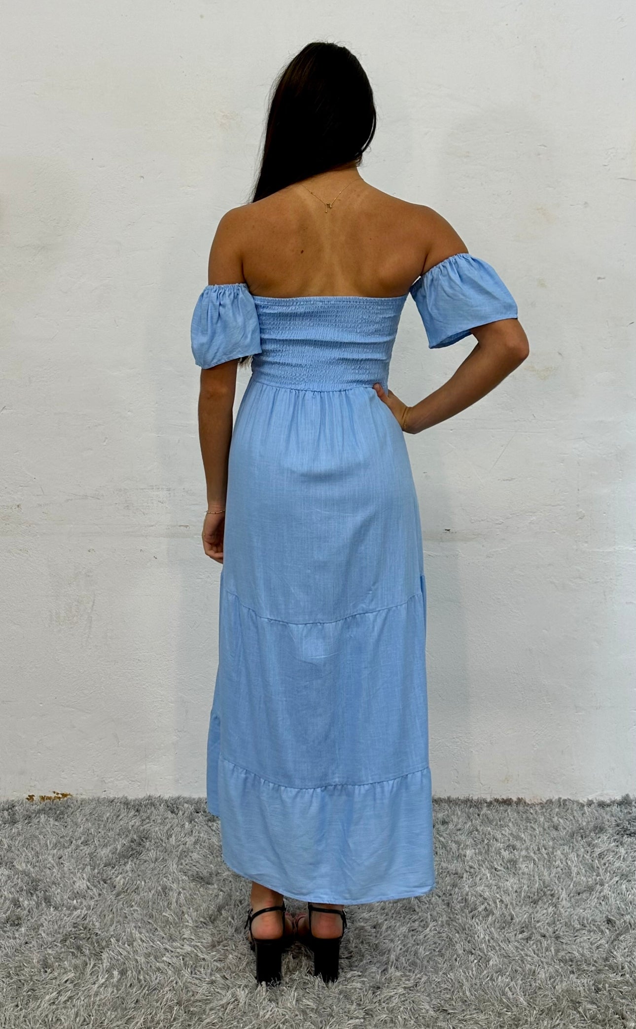 KOKI MIDI DRESS -BLUE