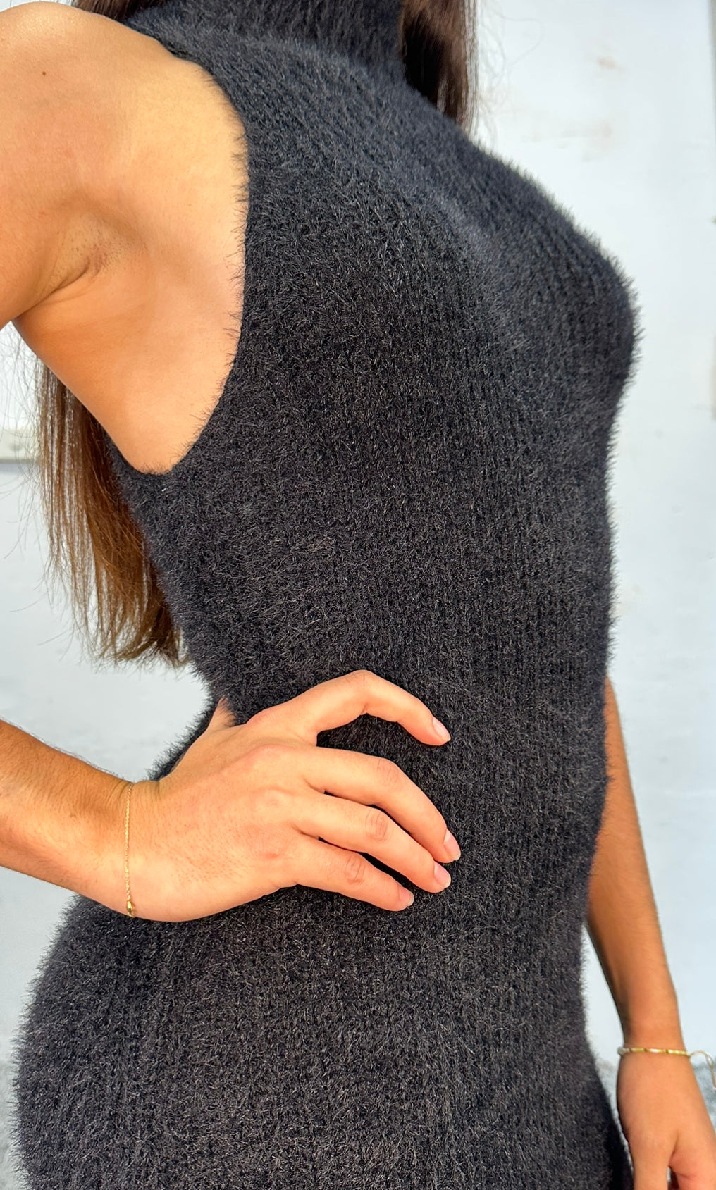 BALMUE MIDI DRESS -BLACK