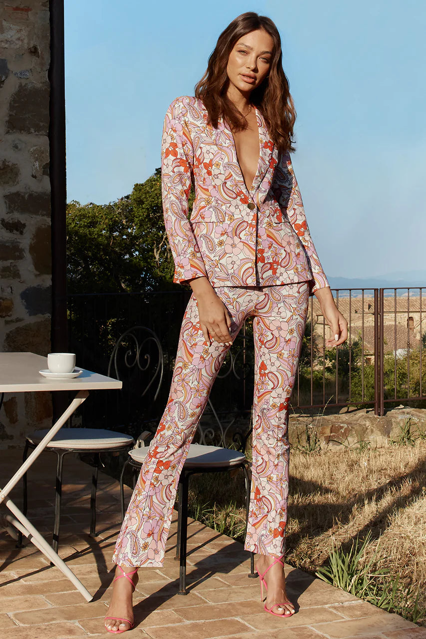 MIAMI MONACO BLAZER & PANT SET -PINK