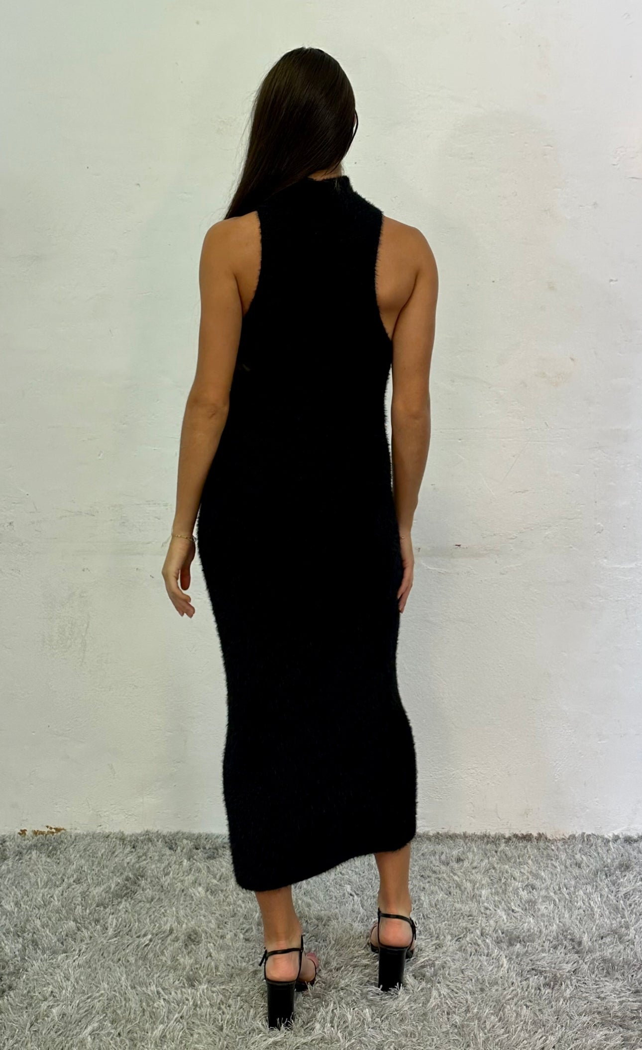 BALMUE MIDI DRESS -BLACK